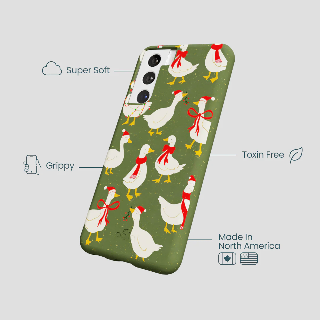 Forest Floor Duck the Halls Samsung Galaxy S22 Case - Image 4