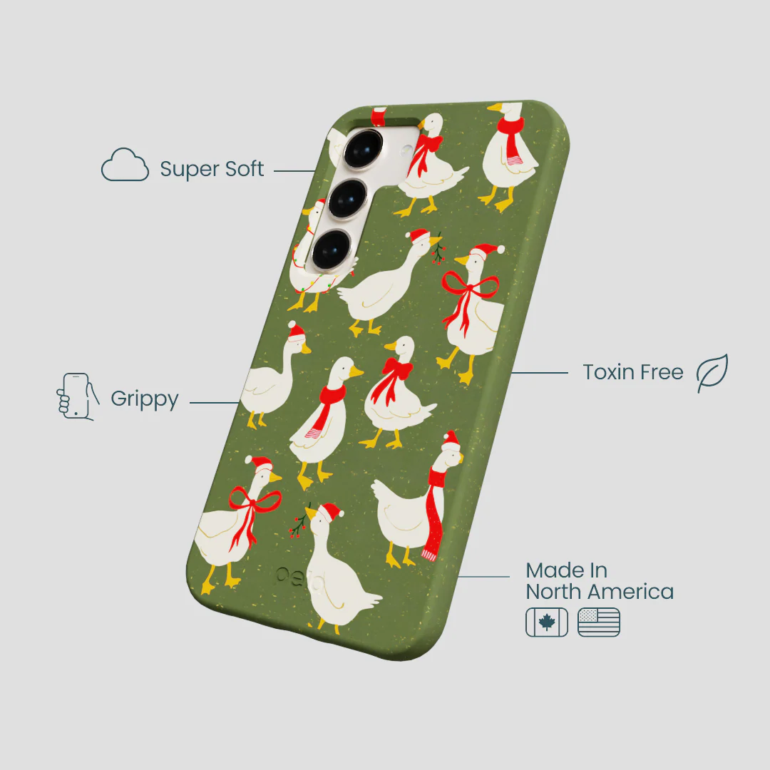 Forest Floor Duck the Halls Samsung Galaxy S23 Case - Image 4