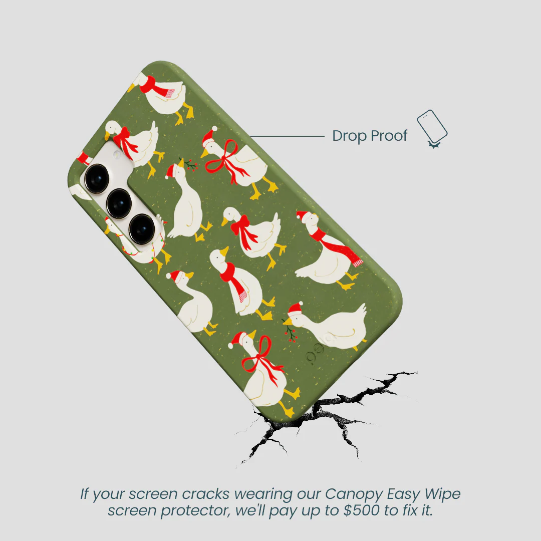 Forest Floor Duck the Halls Samsung Galaxy S24 Case - Image 5