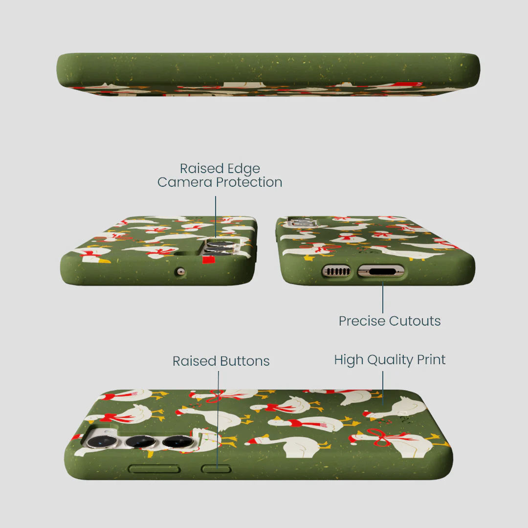 Forest Floor Duck the Halls Samsung Galaxy S24+(Plus) Case - Image 3