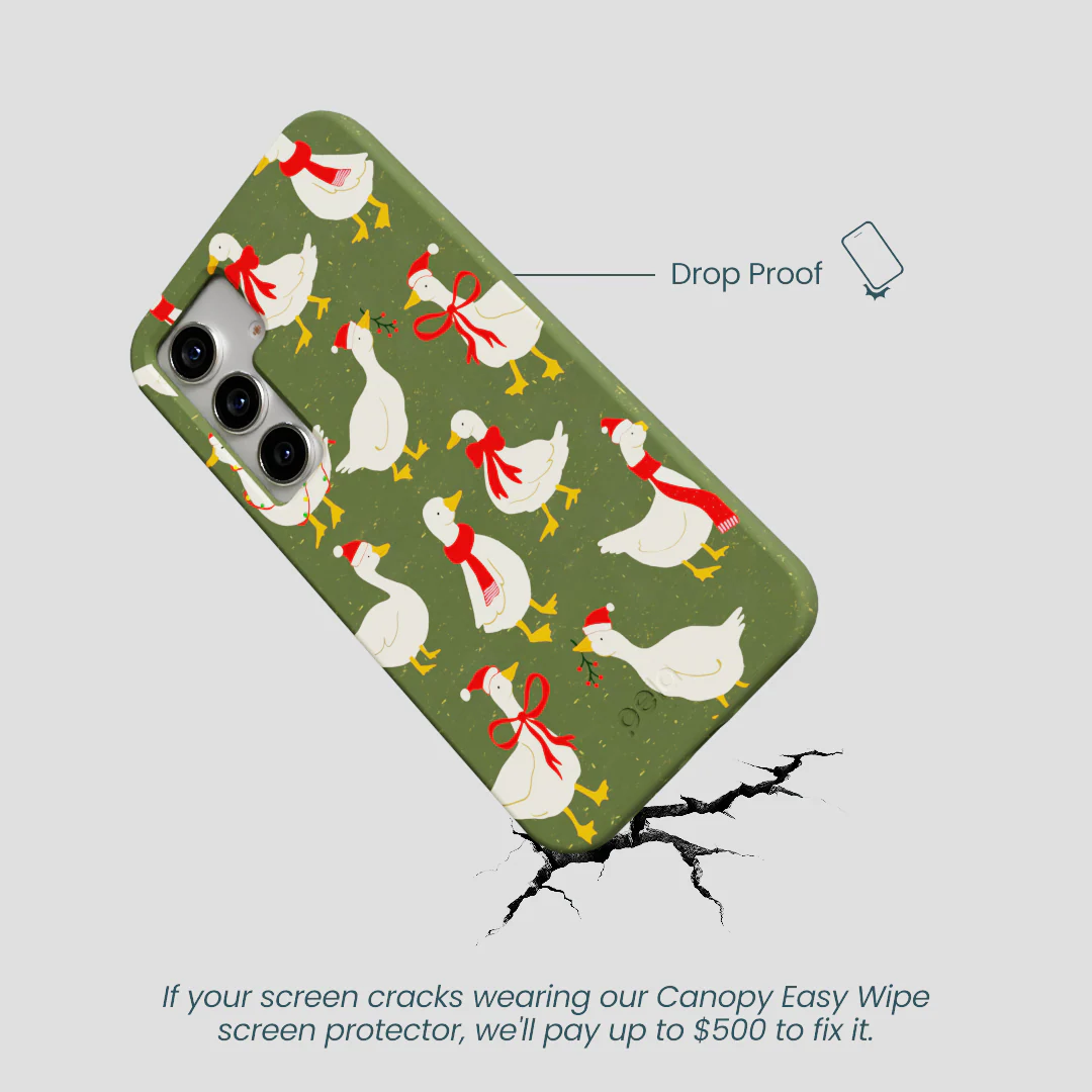 Forest Floor Duck the Halls Samsung Galaxy S25 Case - Image 5