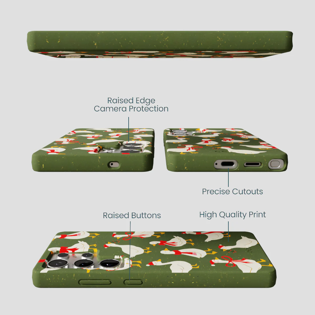 Forest Floor Duck the Halls Samsung Galaxy S25 Ultra Case - Image 3