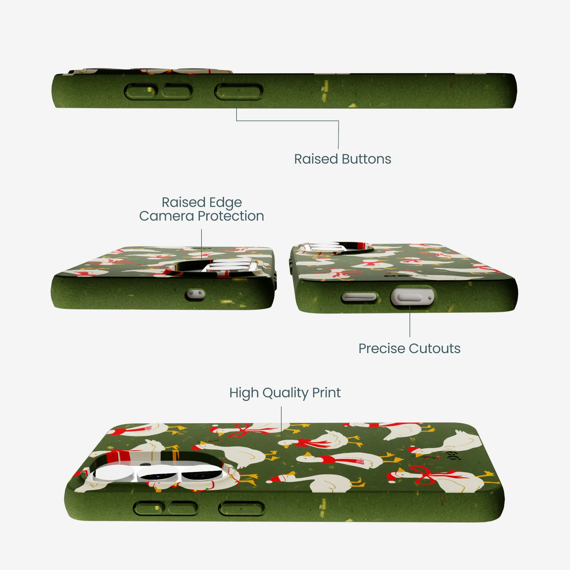 Forest Floor Duck the Halls Samsung Galaxy S26 Case - Image 3