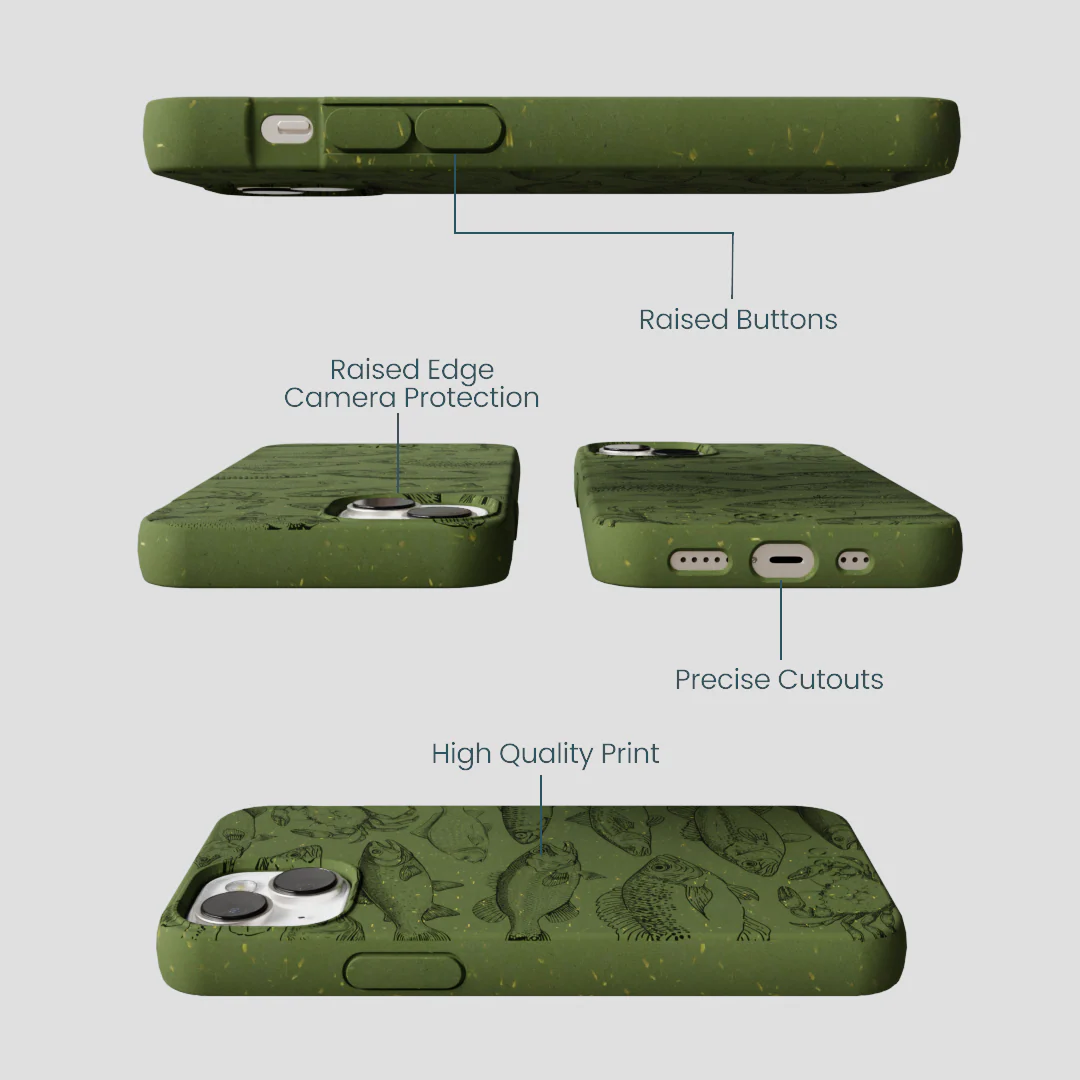 Forest Floor Fishing Lodge iPhone 13 Case - Image 3