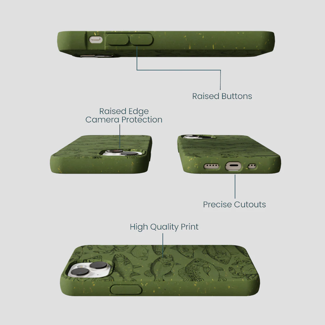 Forest Floor Fishing Lodge iPhone 13 Mini Case - Image 3