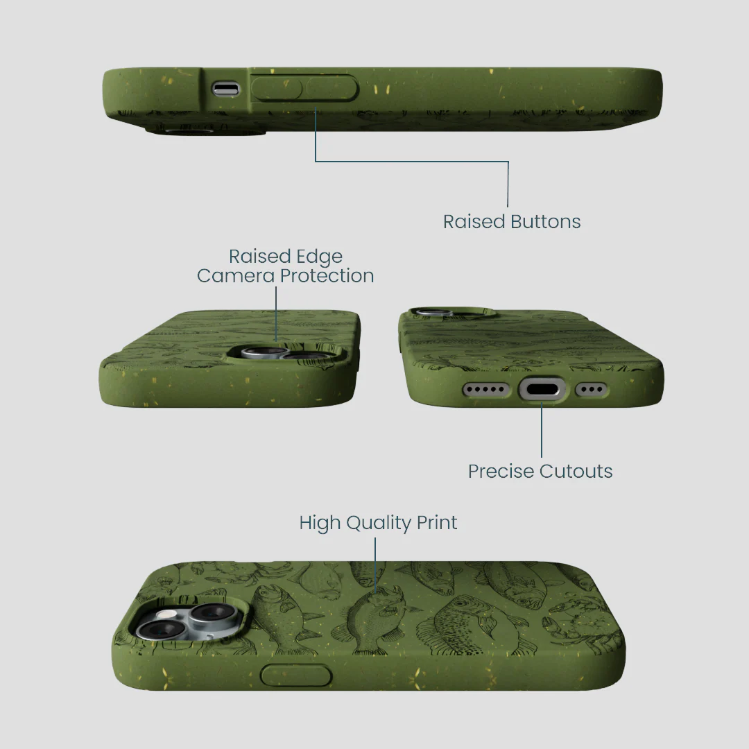 Forest Floor Fishing Lodge iPhone 14 Case - Image 3