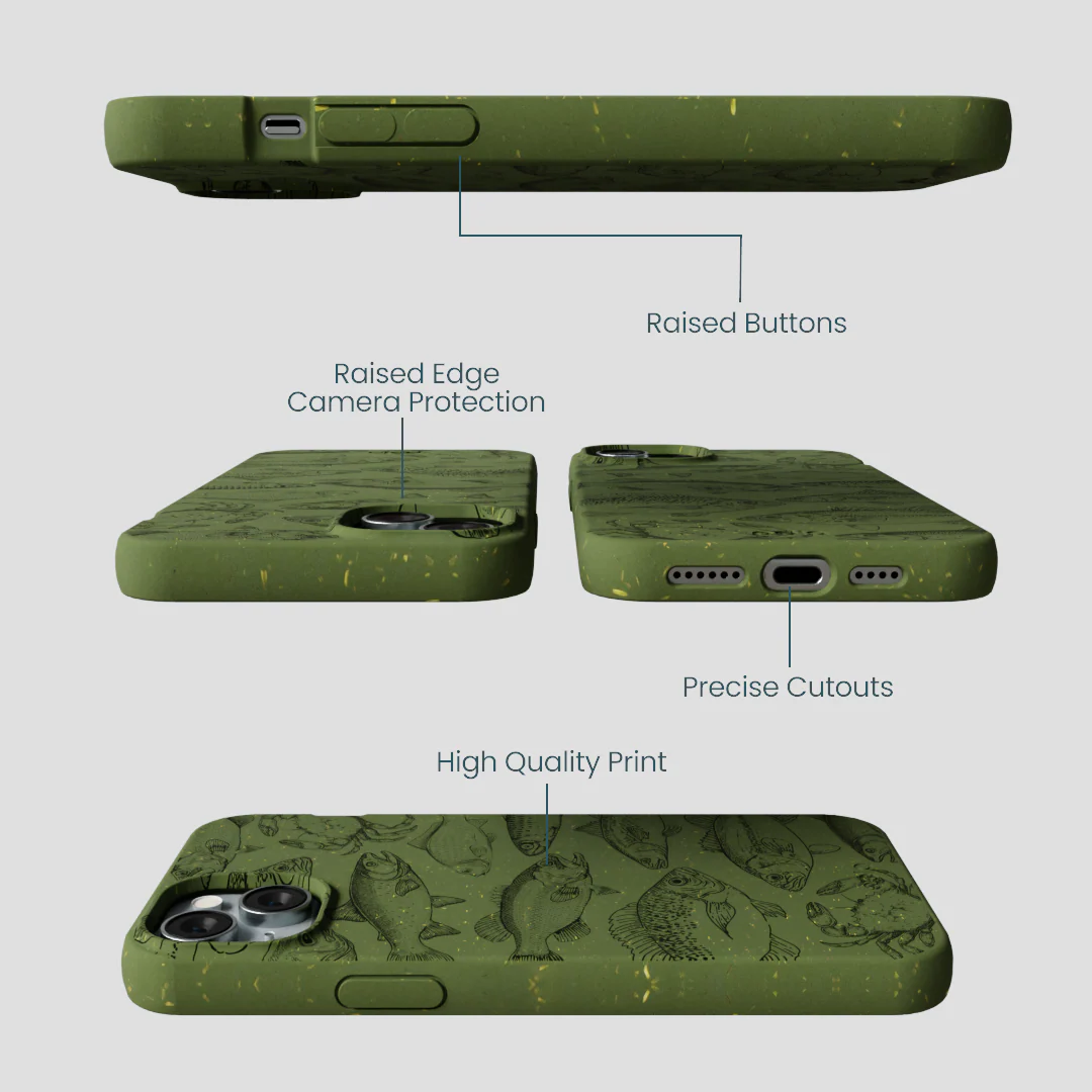 Forest Floor Fishing Lodge iPhone 14 Plus Case - Image 3