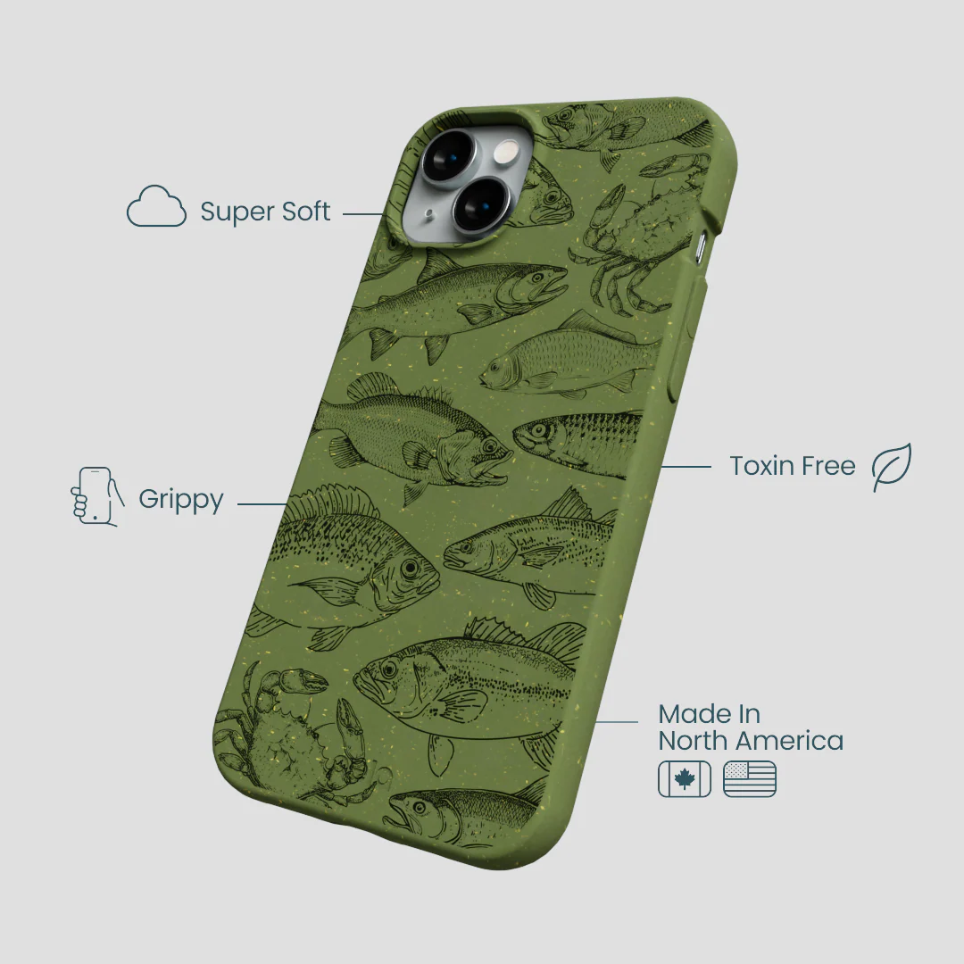 Forest Floor Fishing Lodge iPhone 14 Plus Case - Image 4