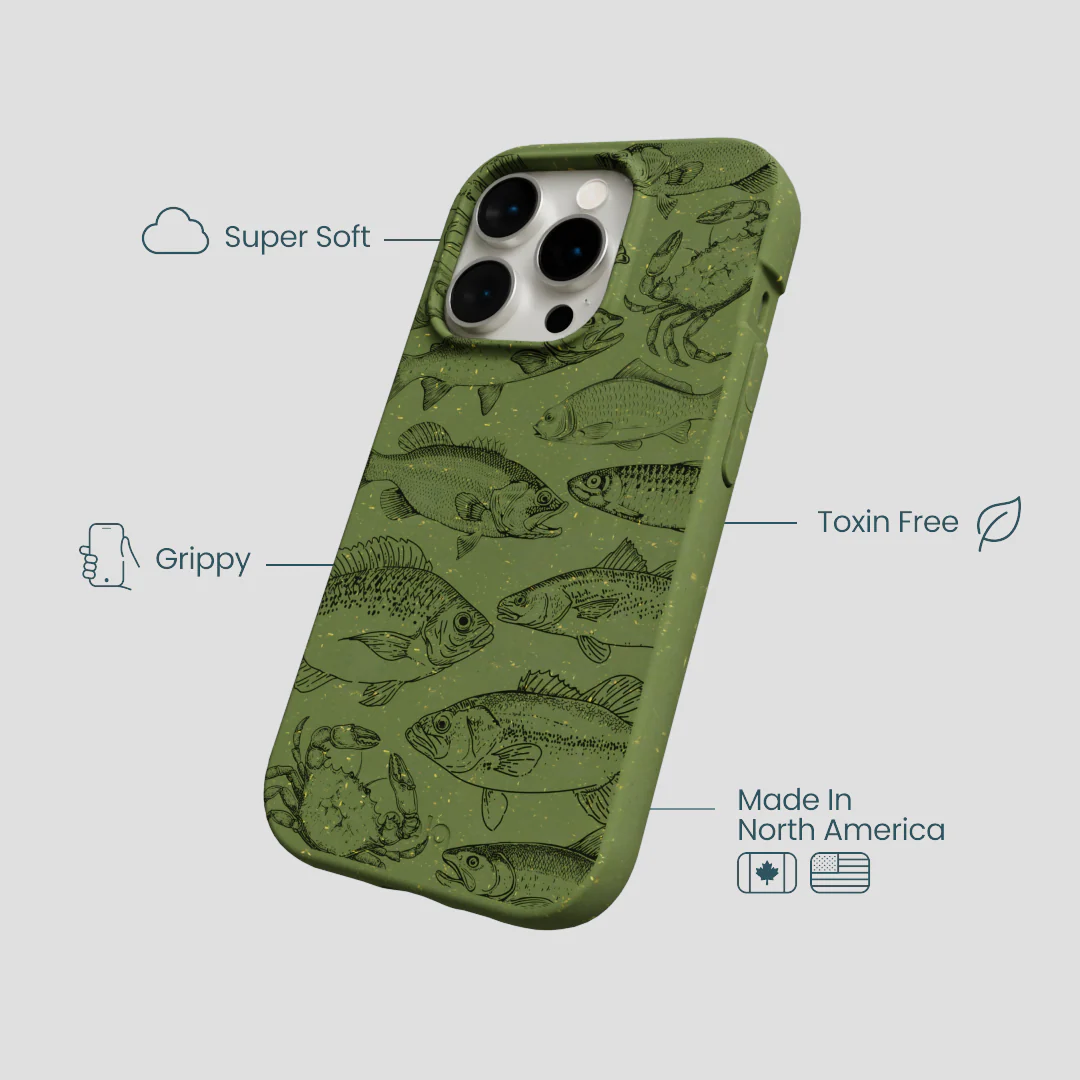 Forest Floor Fishing Lodge iPhone 14 Pro Case - Image 4