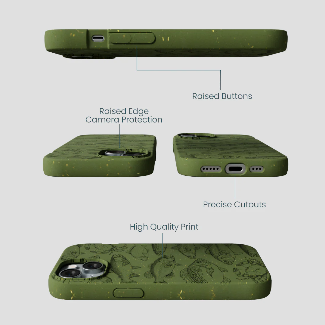 Forest Floor Fishing Lodge iPhone 15 Case - Image 3