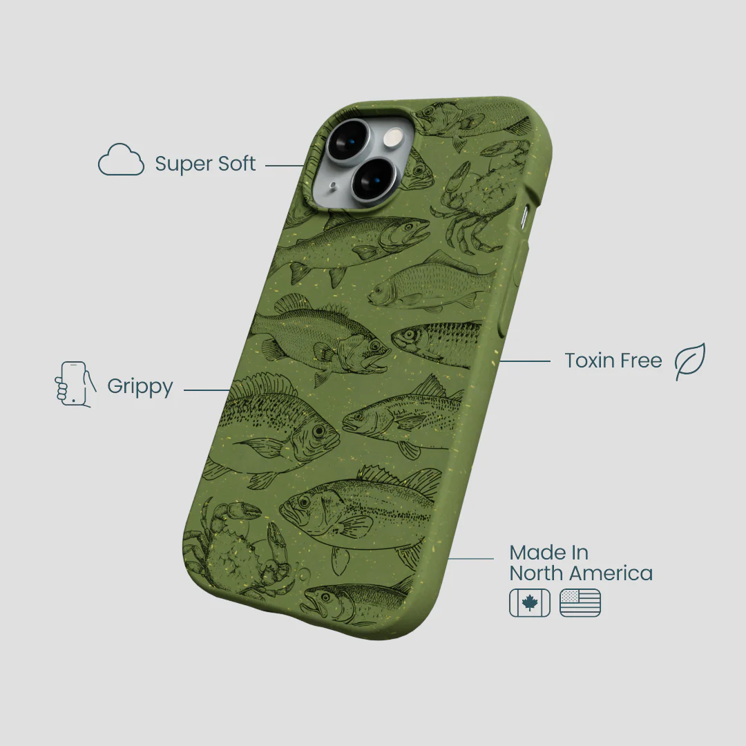 Forest Floor Fishing Lodge iPhone 15 Case - Image 4