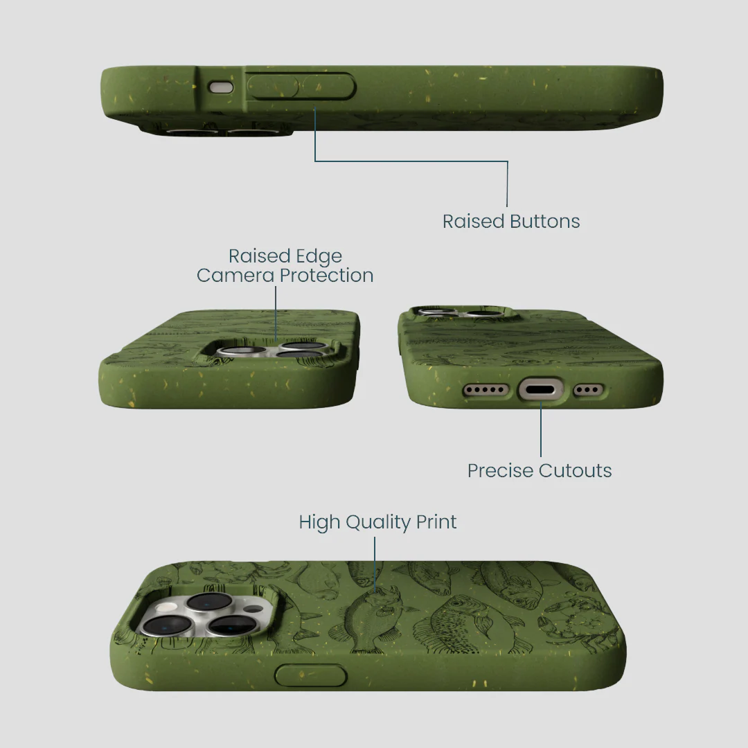 Forest Floor Fishing Lodge iPhone 15 Pro Case - Image 3