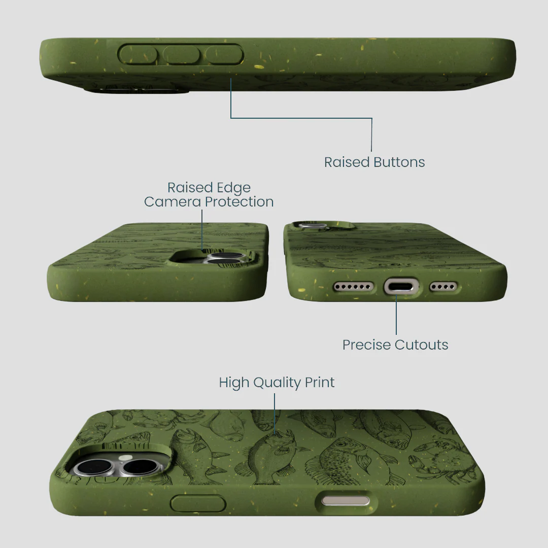 Forest Floor Fishing Lodge iPhone 16 Plus Case - Image 3