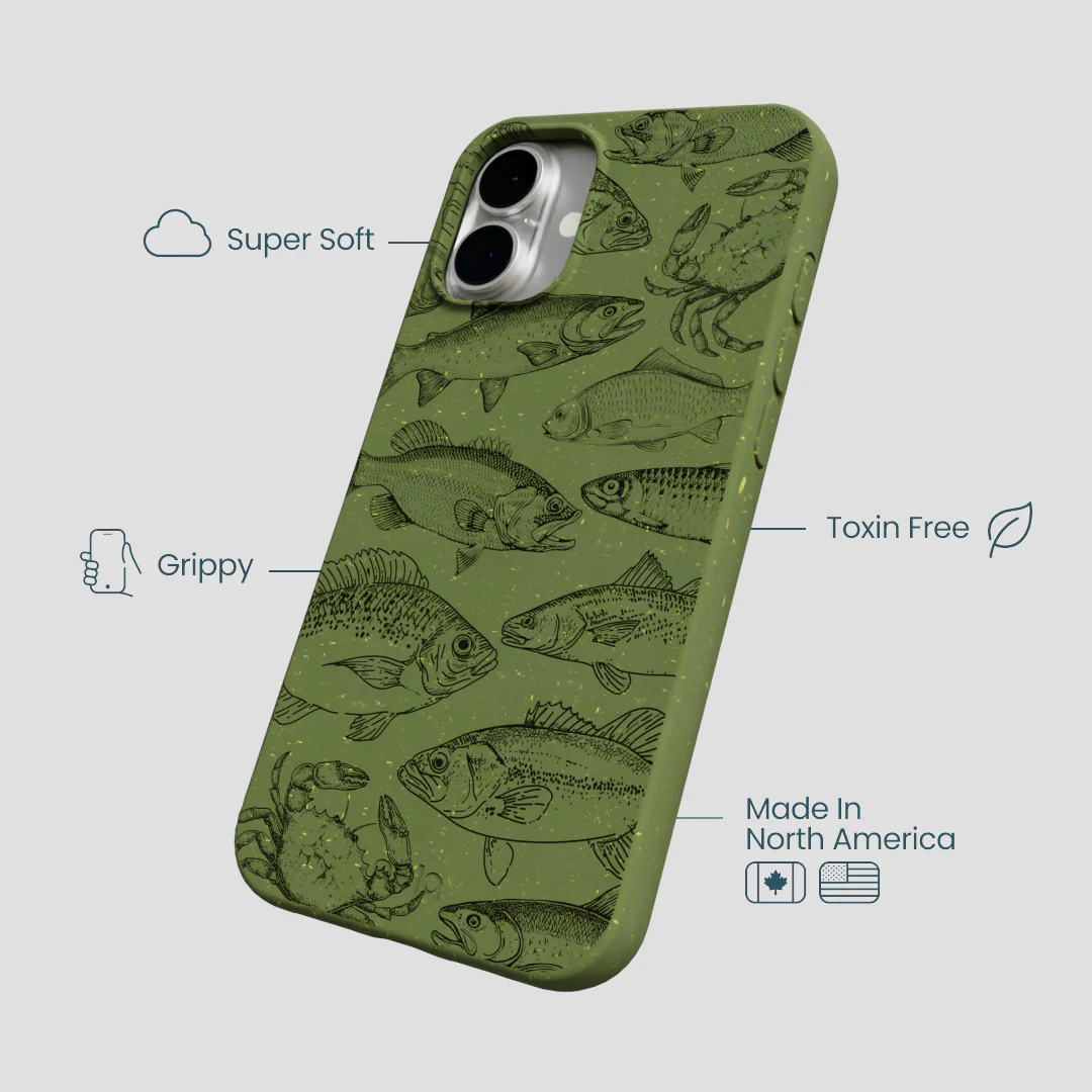 Forest Floor Fishing Lodge iPhone 16 Plus Case - Image 4