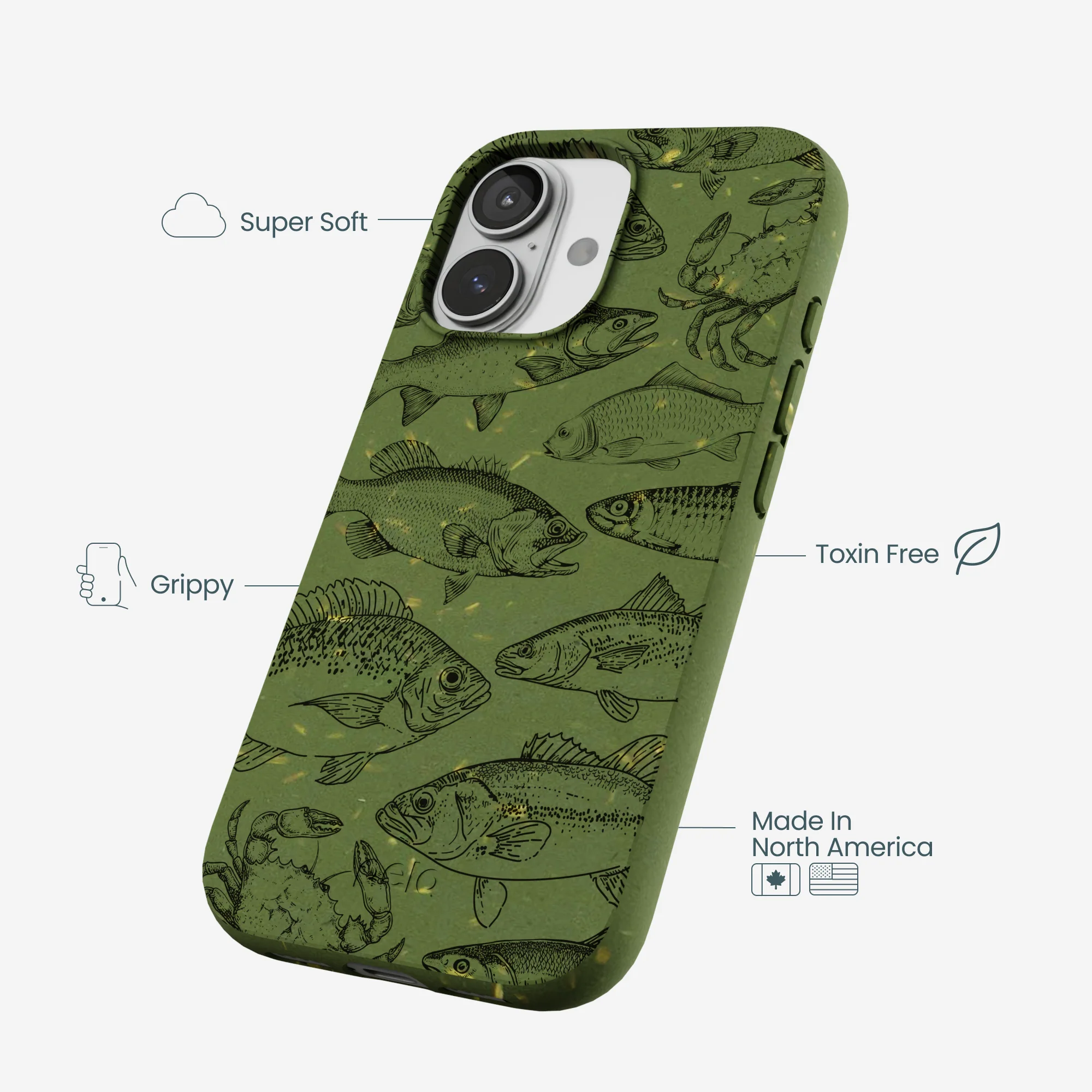 Forest Floor Fishing Lodge iPhone 17 Case - Image 4
