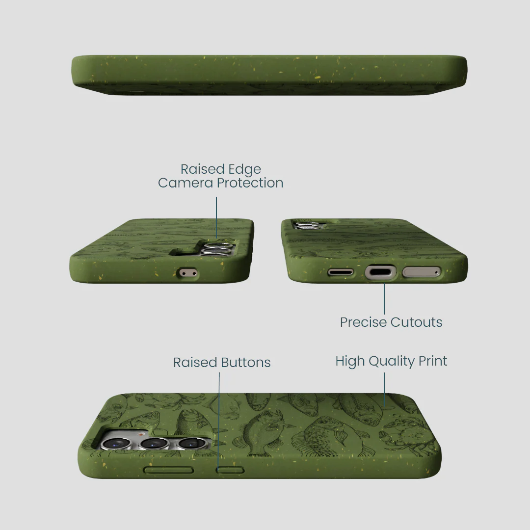 Forest Floor Fishing Lodge Samsung Galaxy S25 Case - Image 3