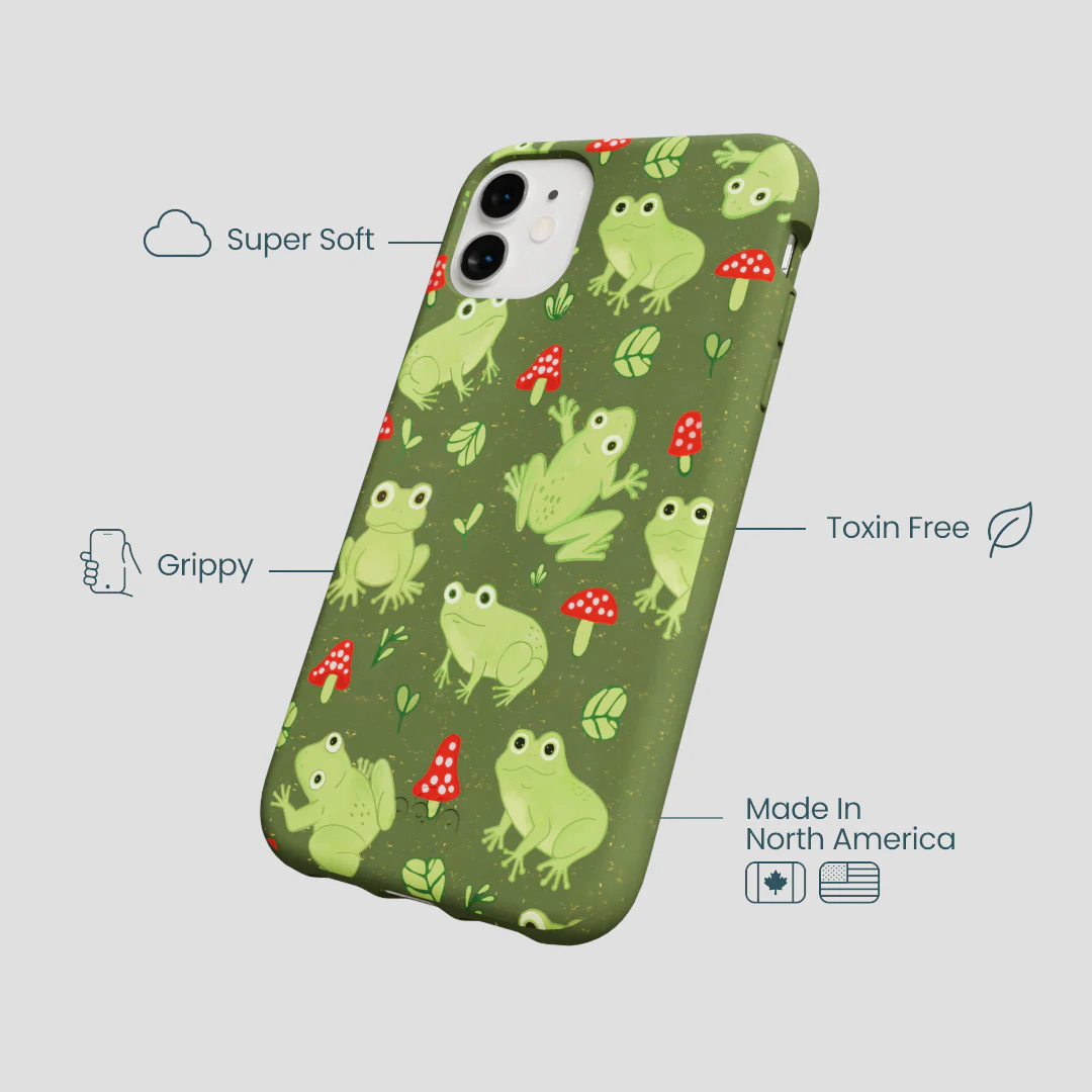 Forest Floor Frog Folk iPhone 11 Case - Image 4