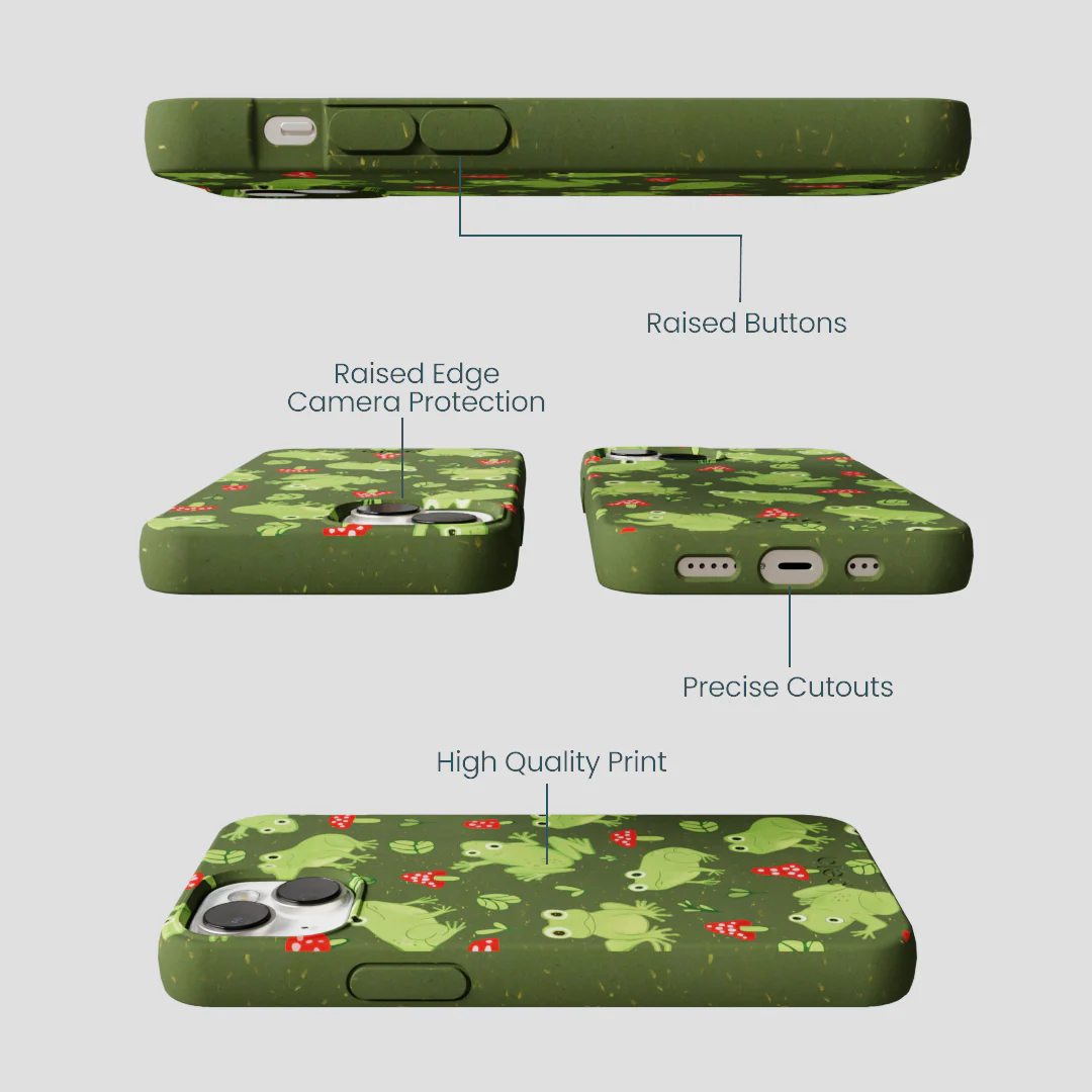 Forest Floor Frog Folk iPhone 13 Case - Image 3