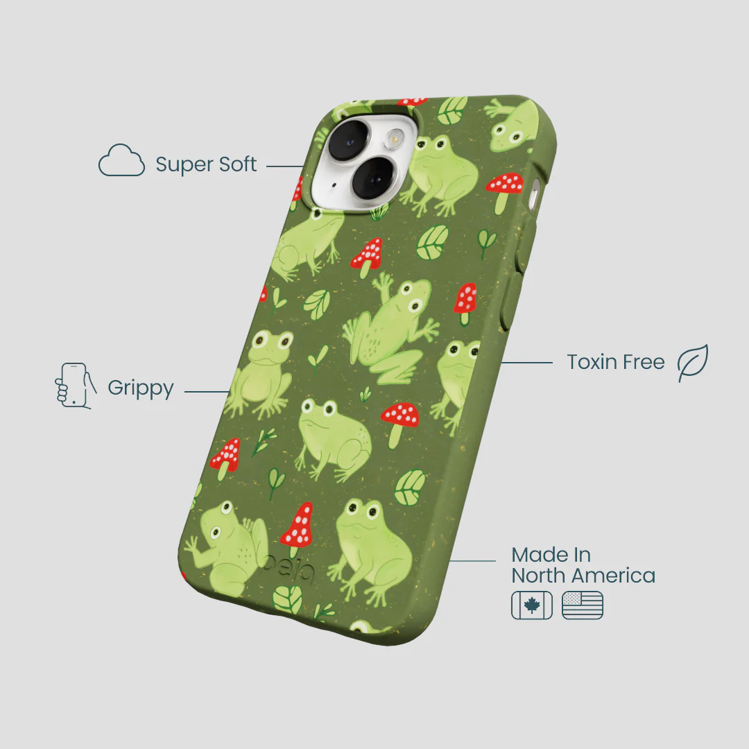 Forest Floor Frog Folk iPhone 13 Case - Image 4