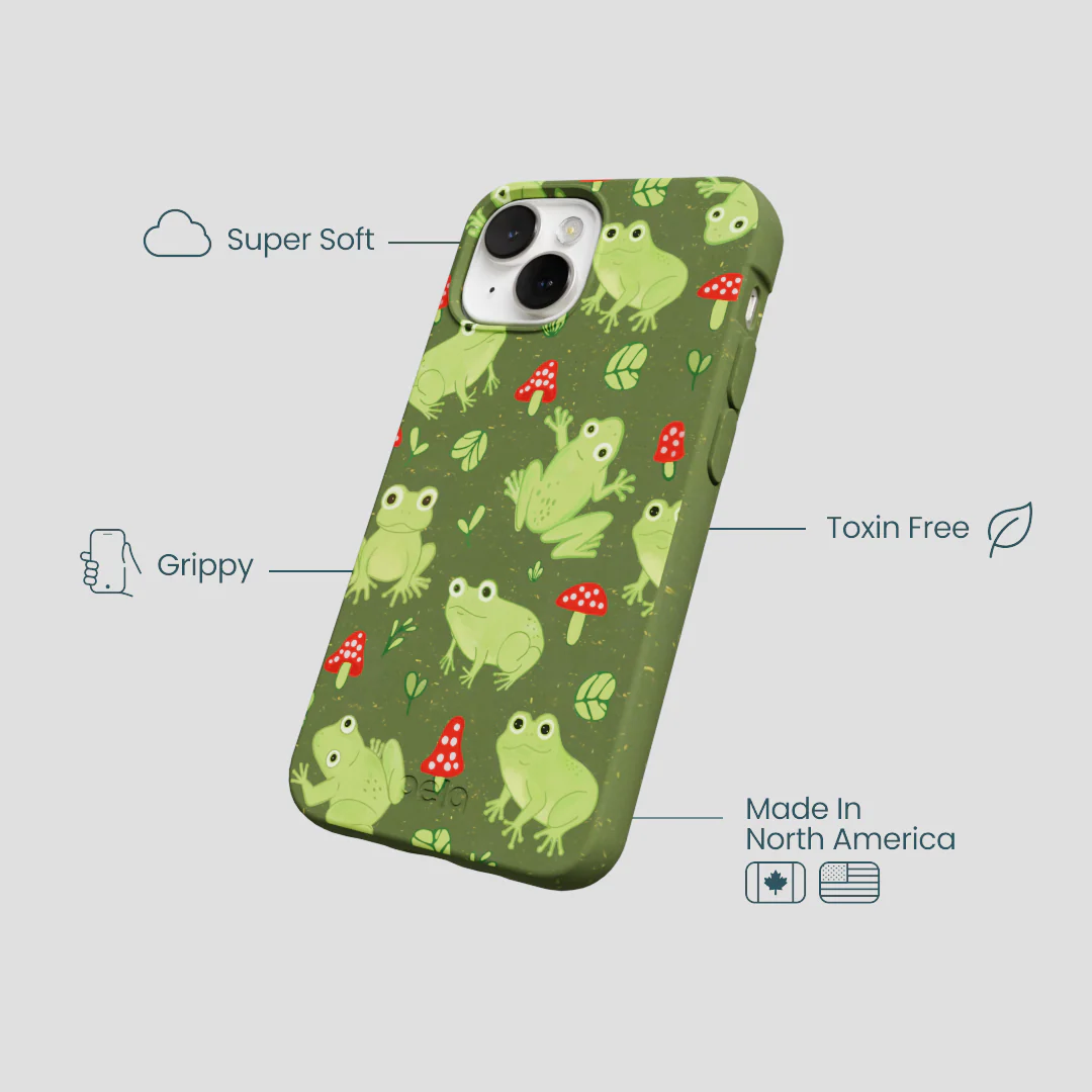 Forest Floor Frog Folk iPhone 13 Mini Case - Image 4