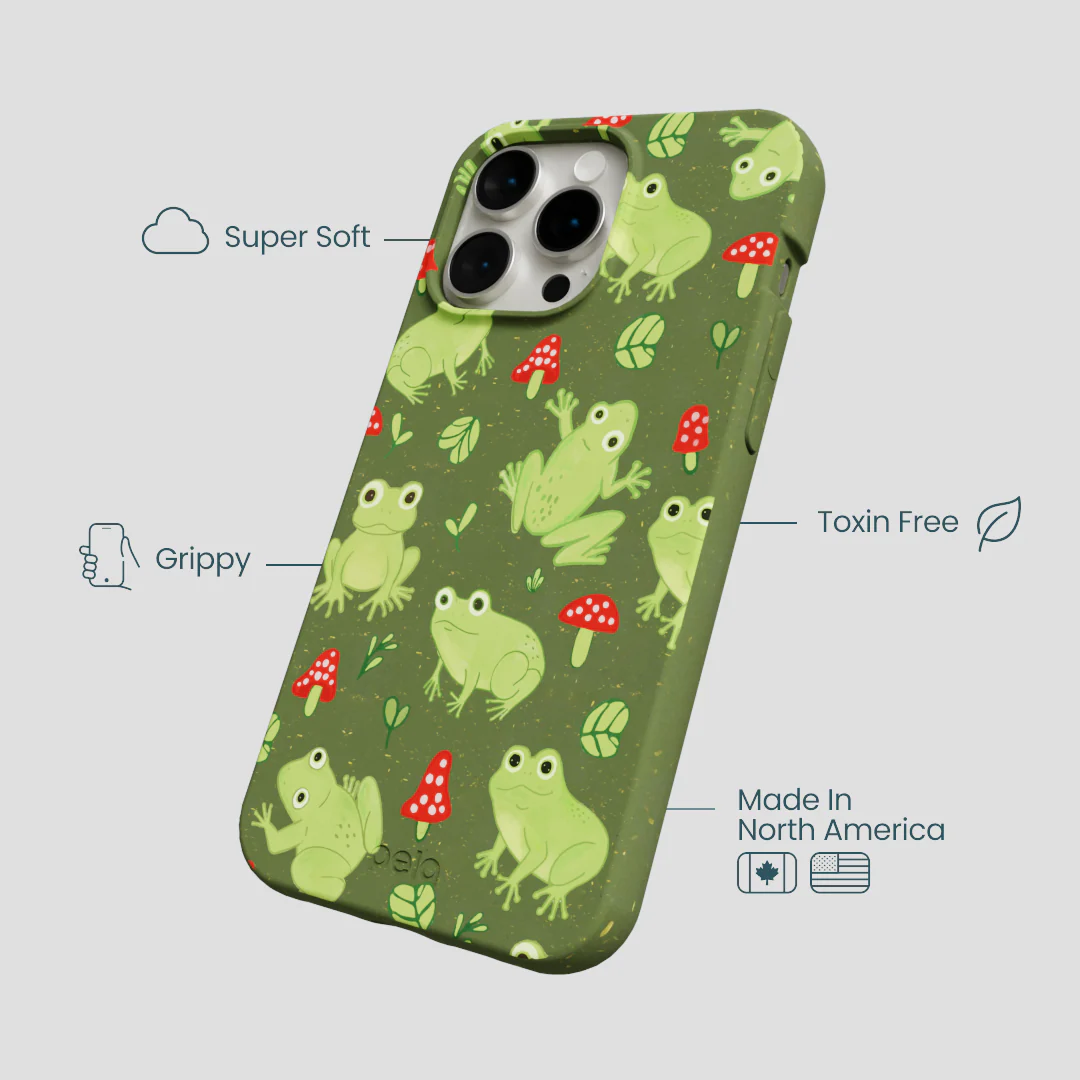 Forest Floor Frog Folk iPhone 14 Pro Max Case - Image 4