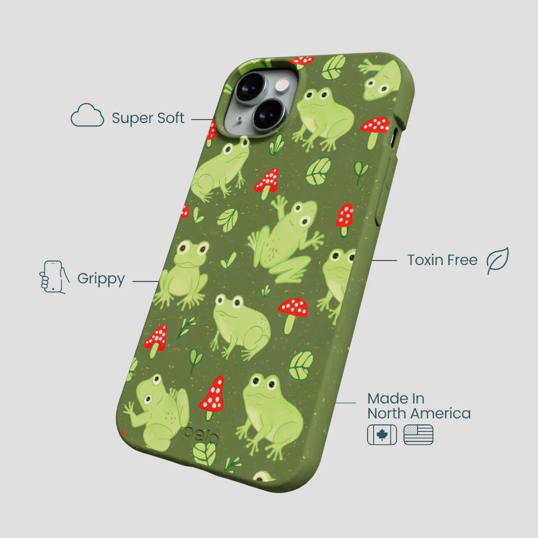 Forest Floor Frog Folk iPhone 15 Plus Case - Image 4