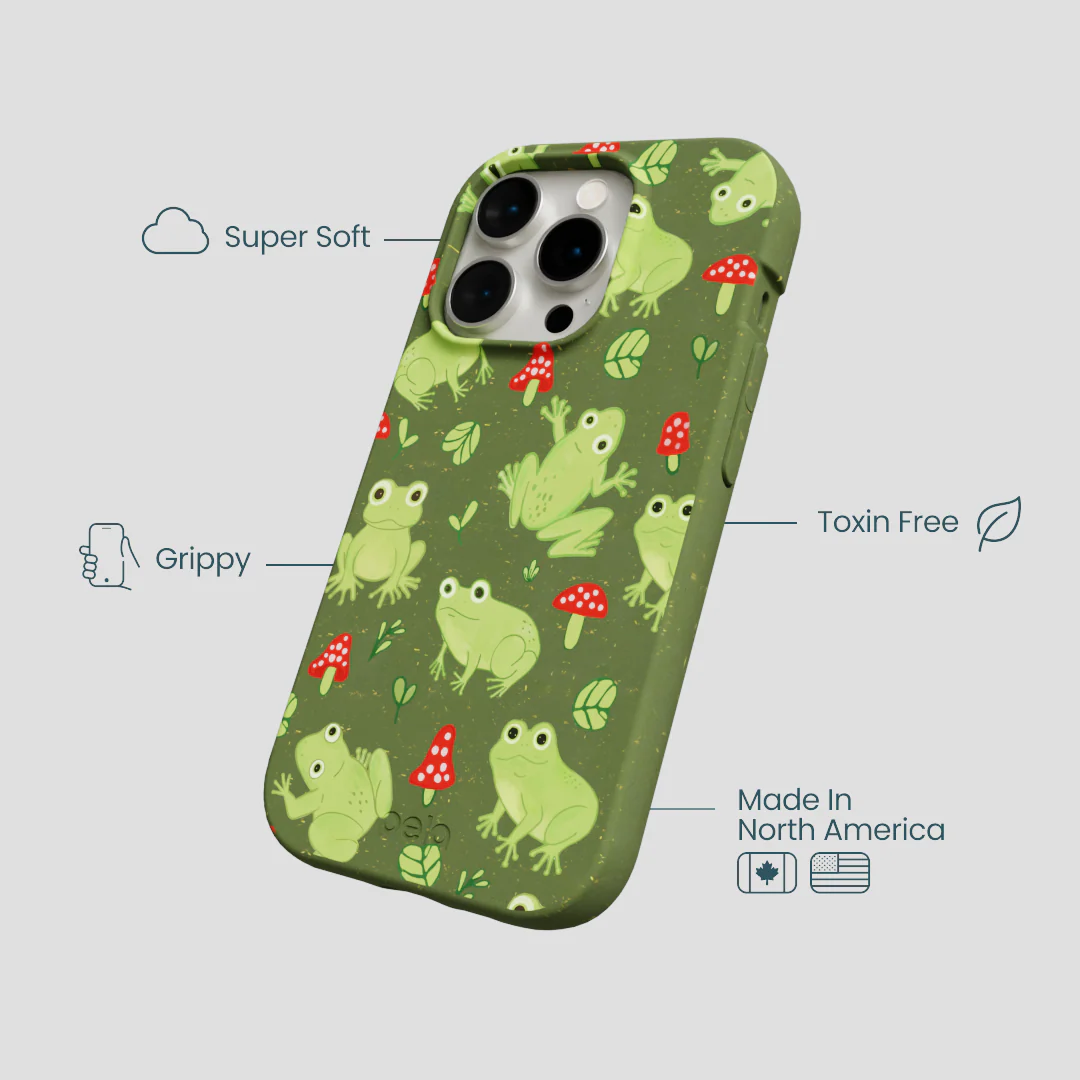 Forest Floor Frog Folk iPhone 15 Pro Case - Image 4