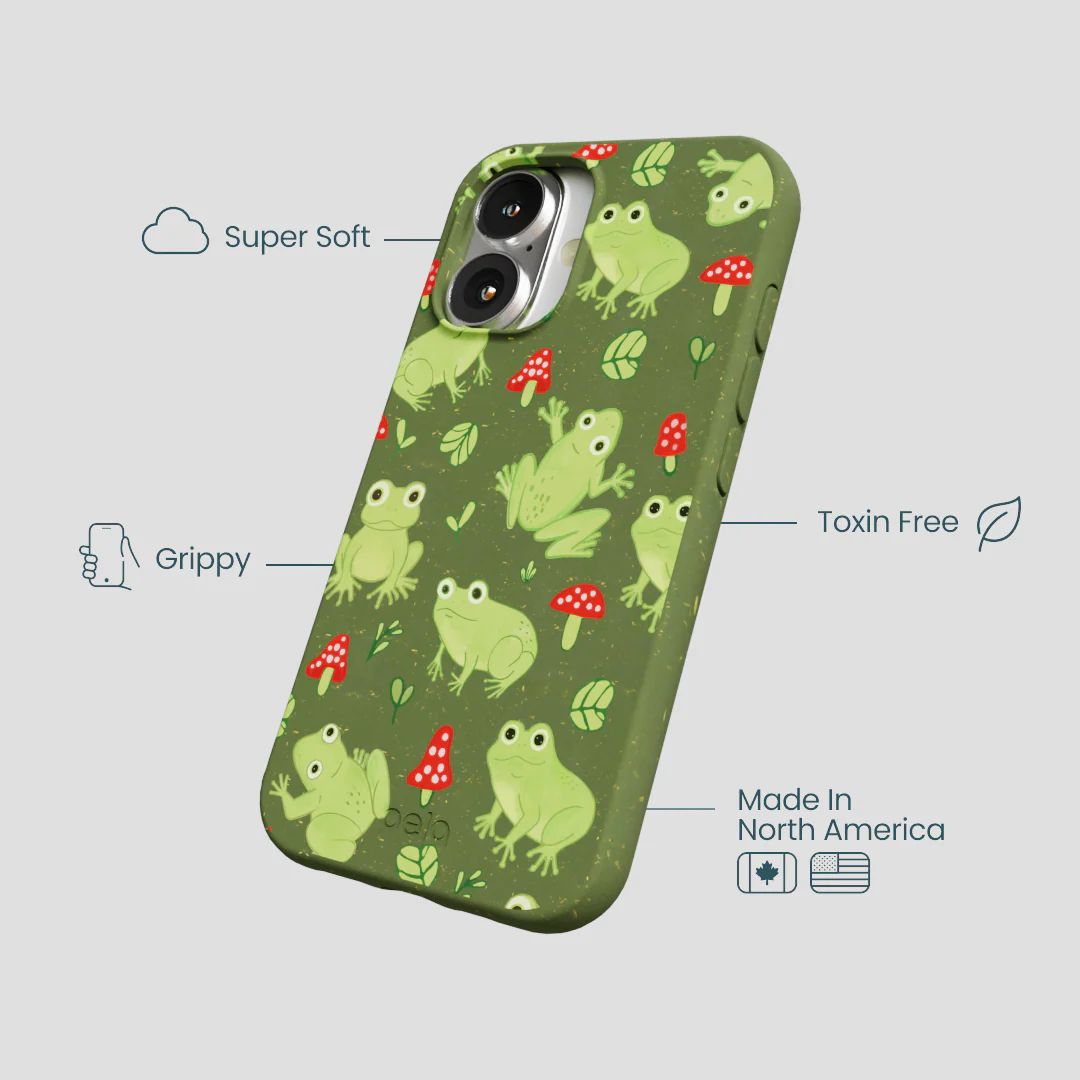 Forest Floor Frog Folk iPhone 16 Case - Image 4