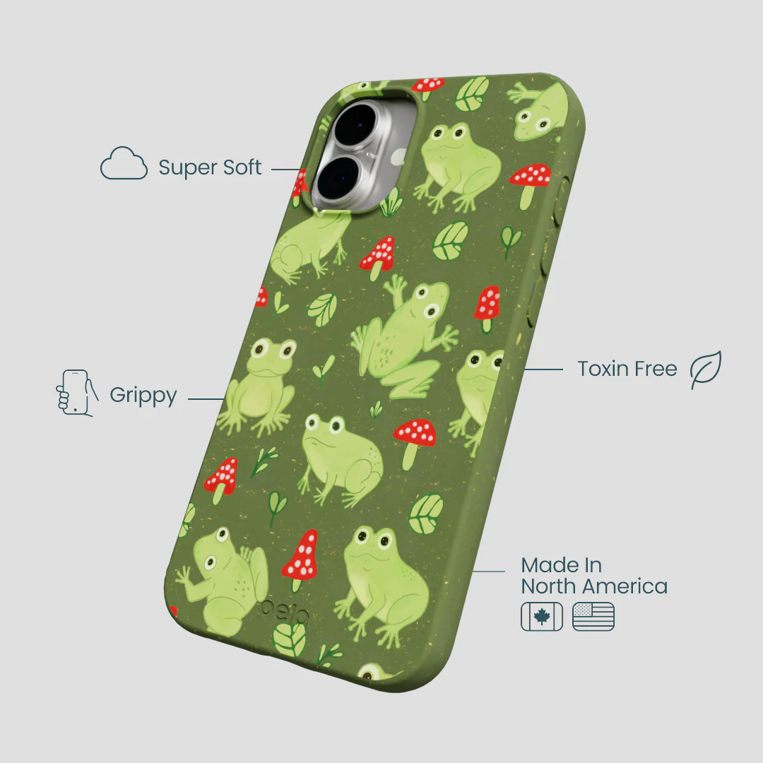 Forest Floor Frog Folk iPhone 16 Plus Case - Image 4