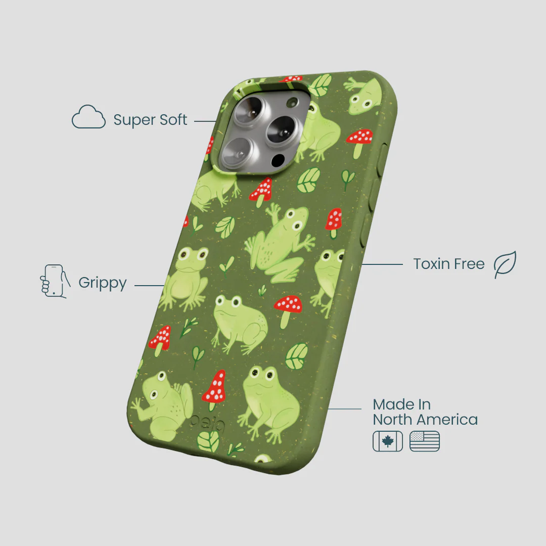 Forest Floor Frog Folk iPhone 16 Pro Case - Image 4