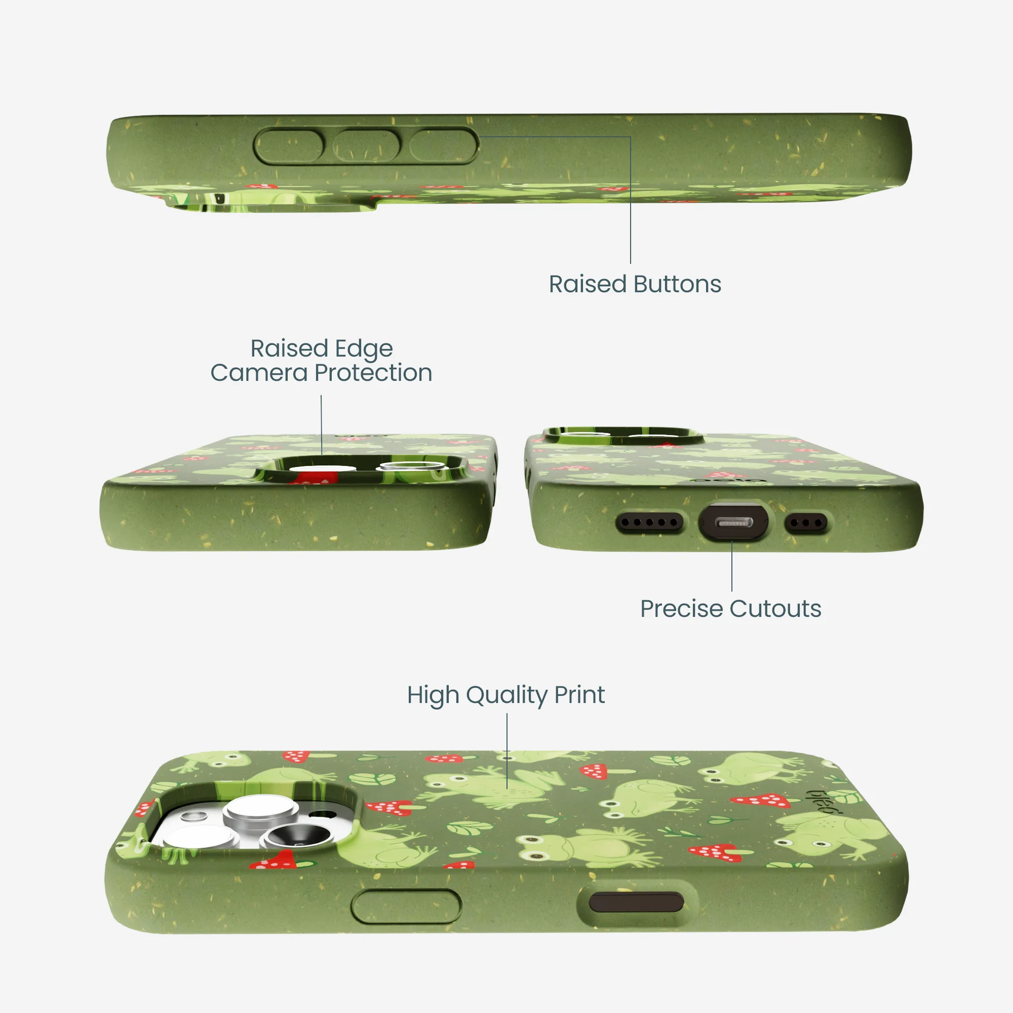 Forest Floor Frog Folk iPhone 16 Pro Max Case - Image 3