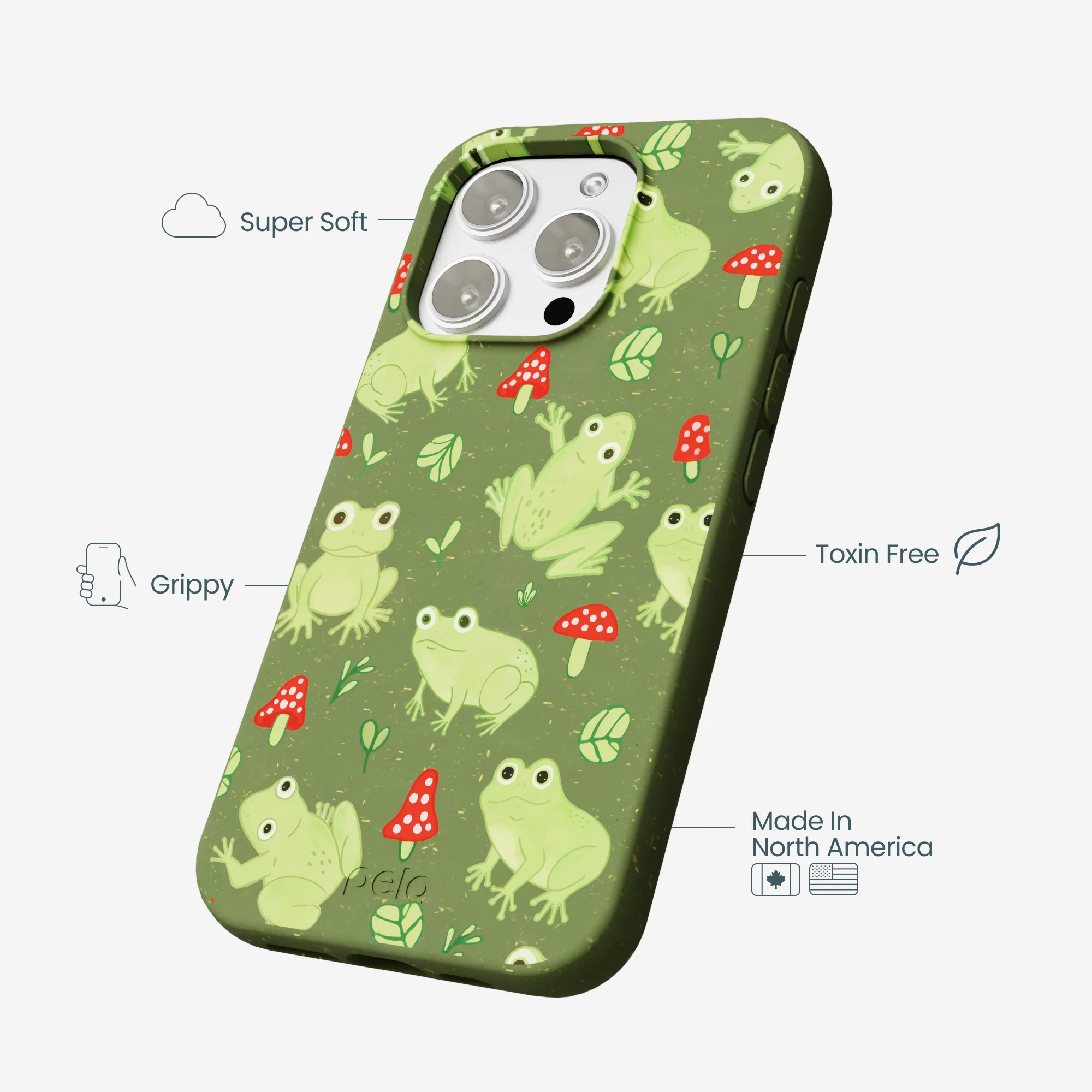 Forest Floor Frog Folk iPhone 16 Pro Max Case - Image 4