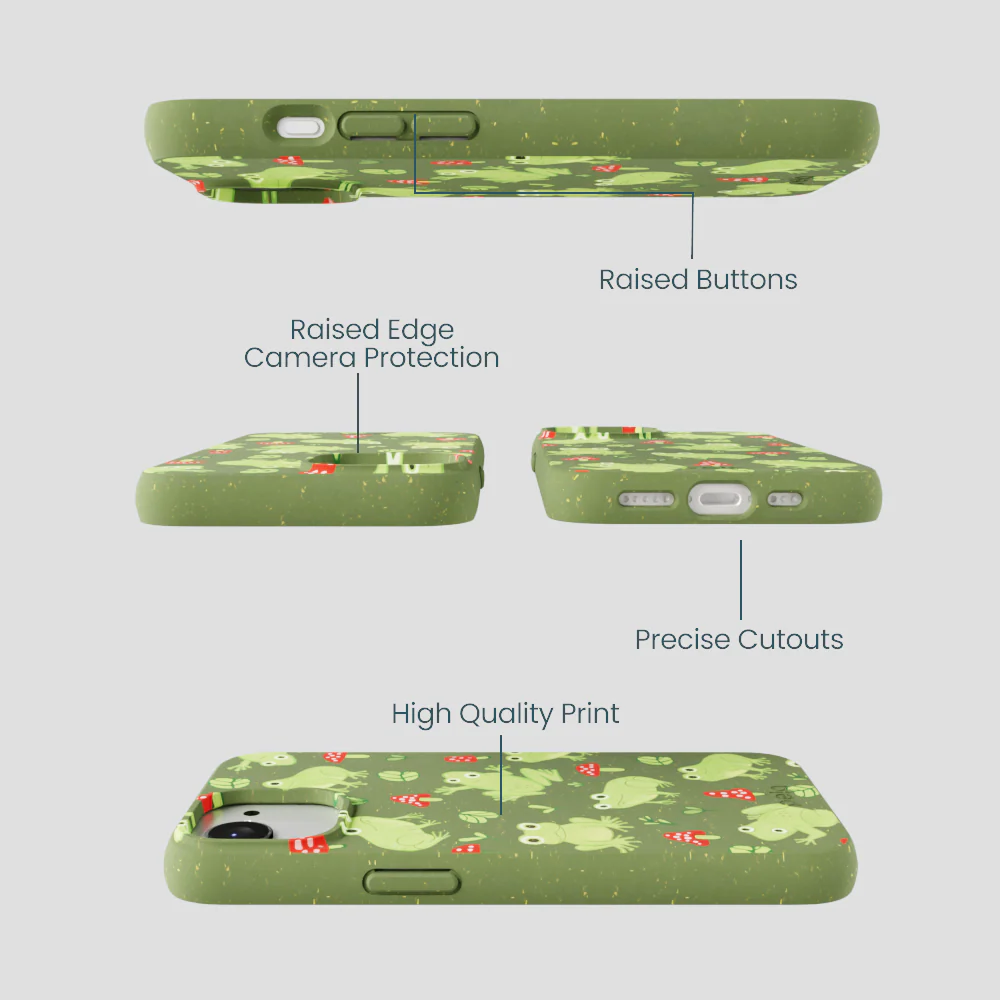 Forest Floor Frog Folk iPhone 16e/17e Case - Image 3