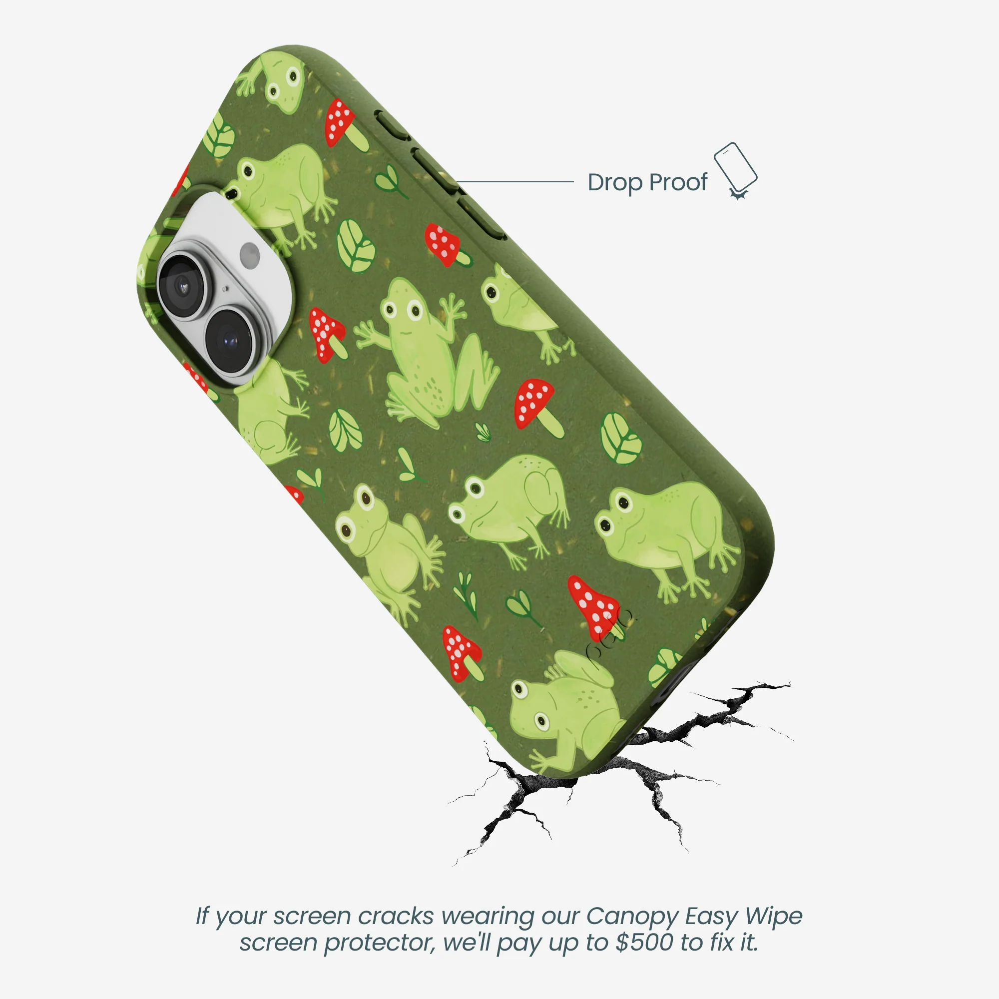 Forest Floor Frog Folk iPhone 17 Case - Image 5