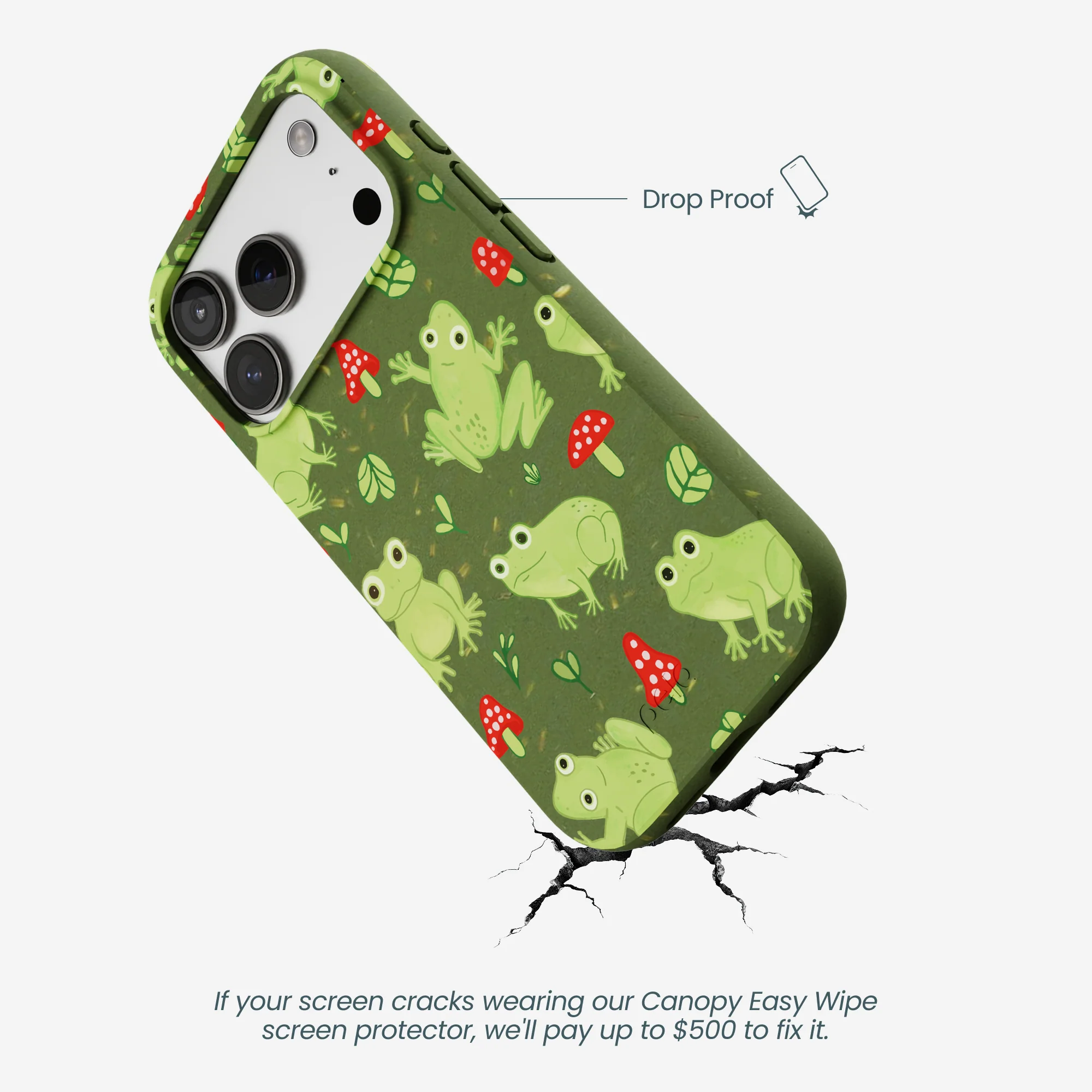 Forest Floor Frog Folk iPhone 17 Pro Case - Image 5