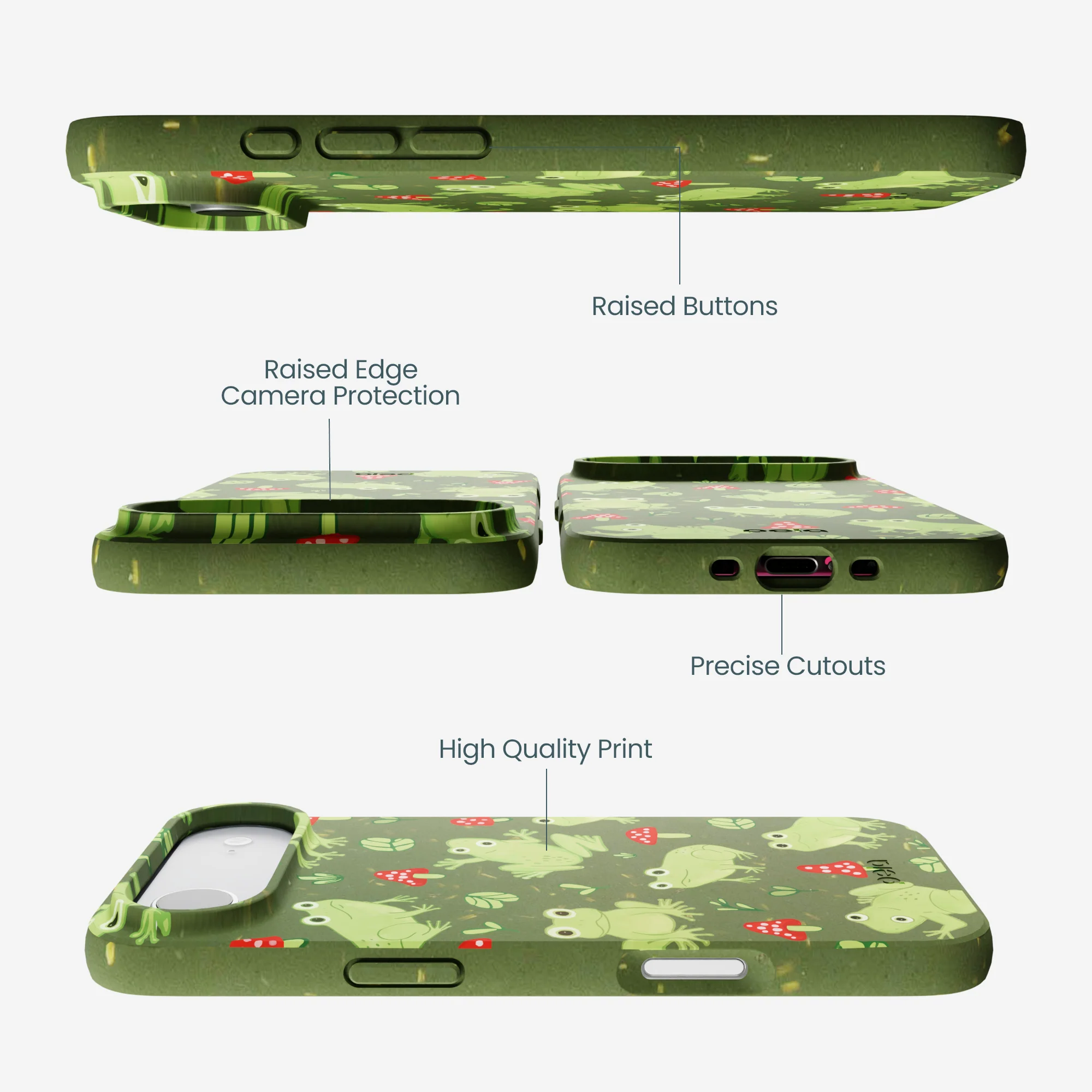 Forest Floor Frog Folk iPhone Air Case - Image 3