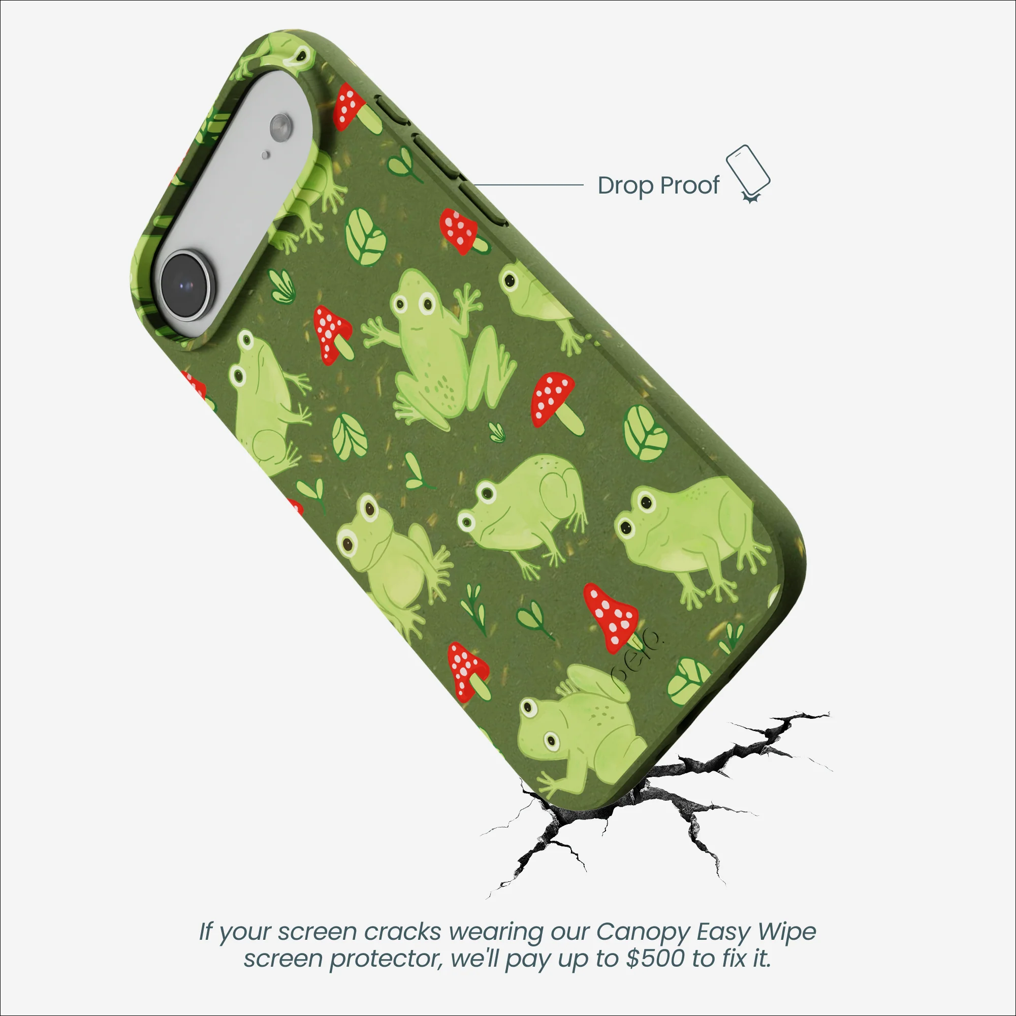Forest Floor Frog Folk iPhone Air Case - Image 5