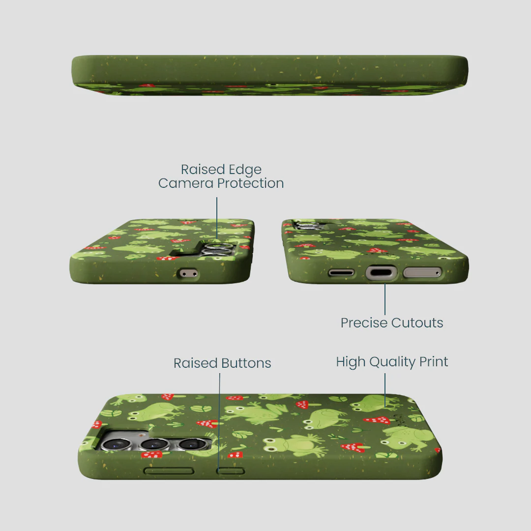Forest Floor Frog Folk Samsung Galaxy S25 Case - Image 3
