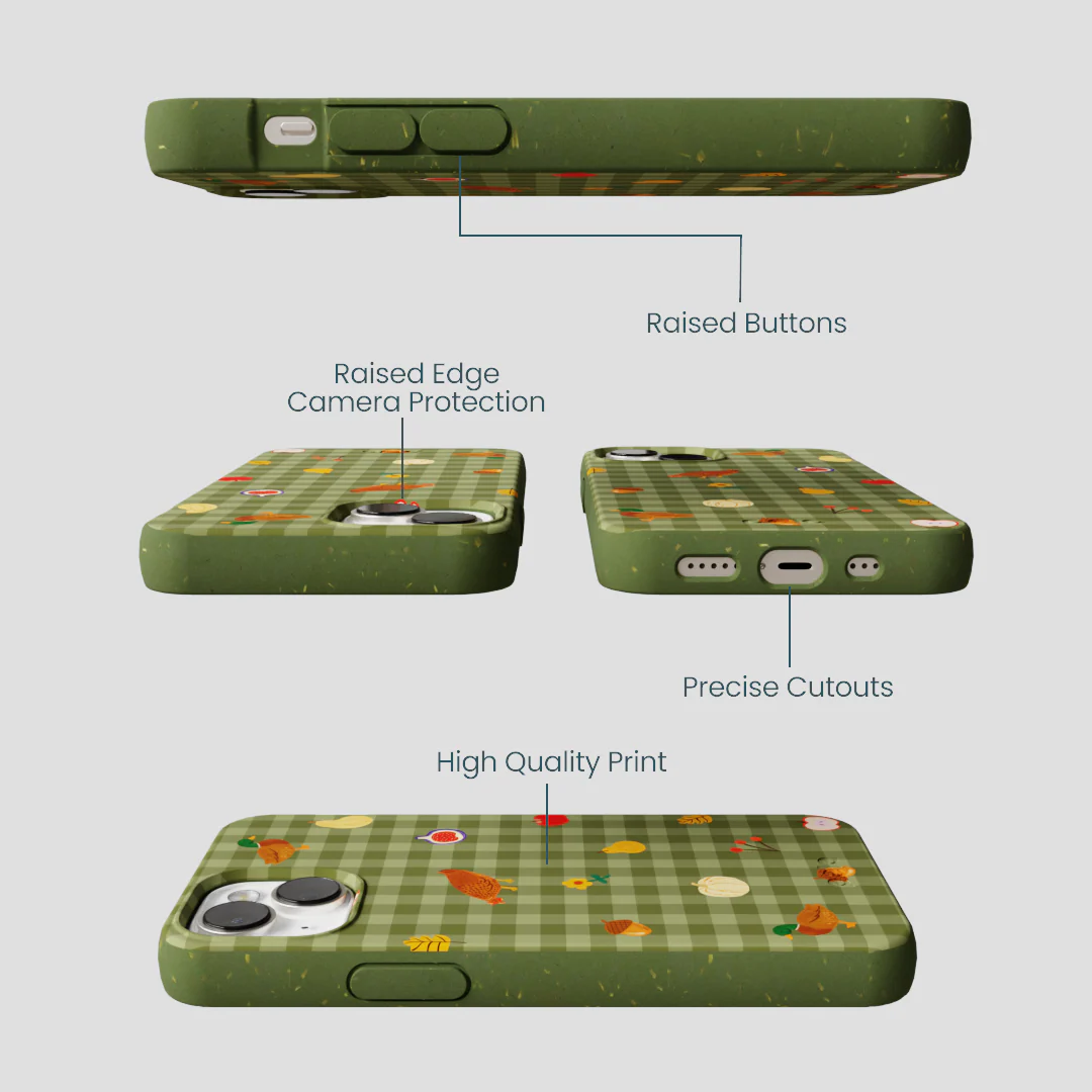 Forest Floor Harvest Folk iPhone 13 Case - Image 3