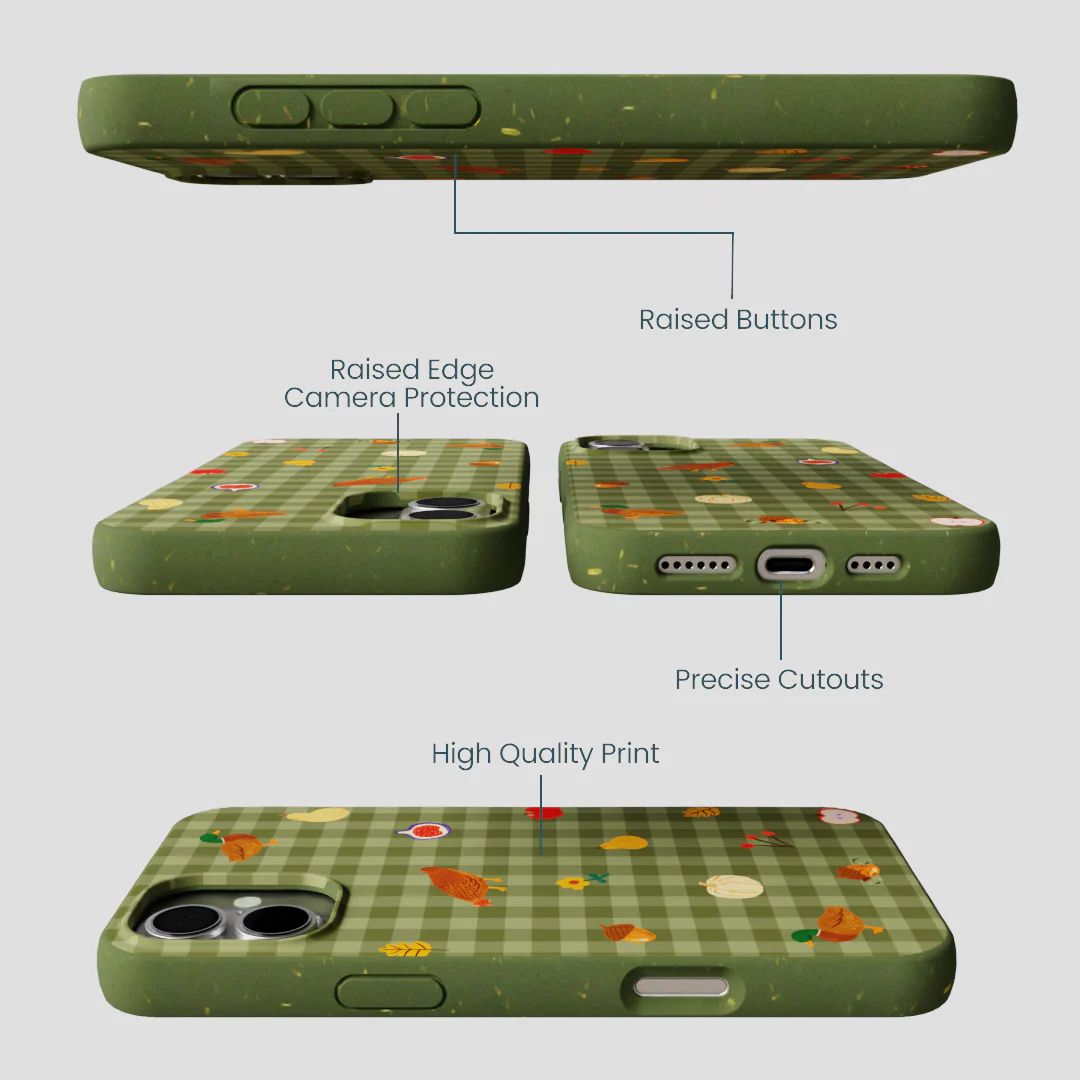 Forest Floor Harvest Folk iPhone 16 Plus Case - Image 3