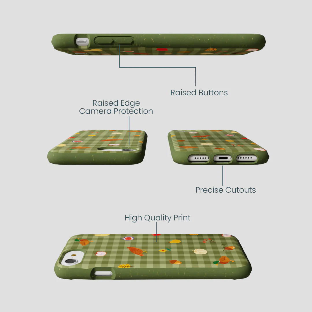 Forest Floor Harvest Folk iPhone 6/6s/7/8/SE Case - Image 3