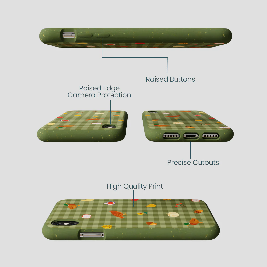 Forest Floor Harvest Folk iPhone XR Case - Image 3