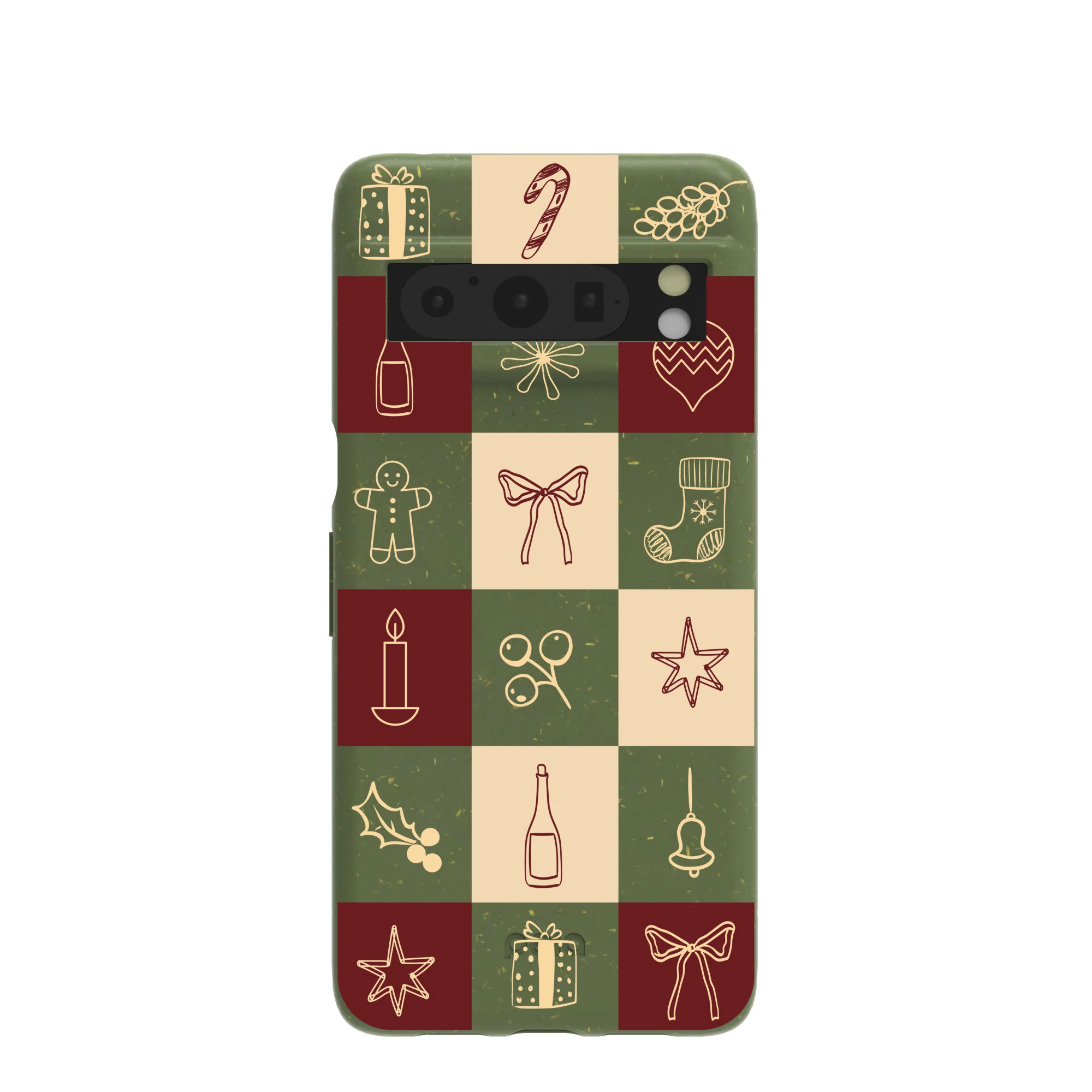 Forest Floor Holiday Squares Google Pixel 8 Pro Case
