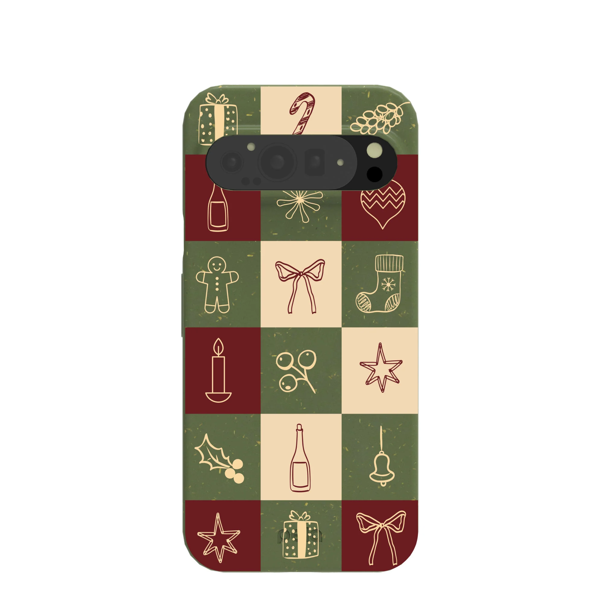 Forest Floor Holiday Squares Google Pixel 9 Pro XL Case