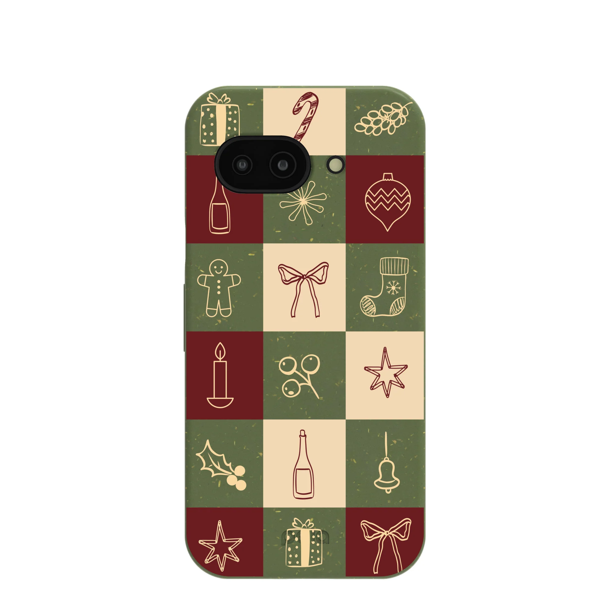 Forest Floor Holiday Squares Google Pixel 9a Case