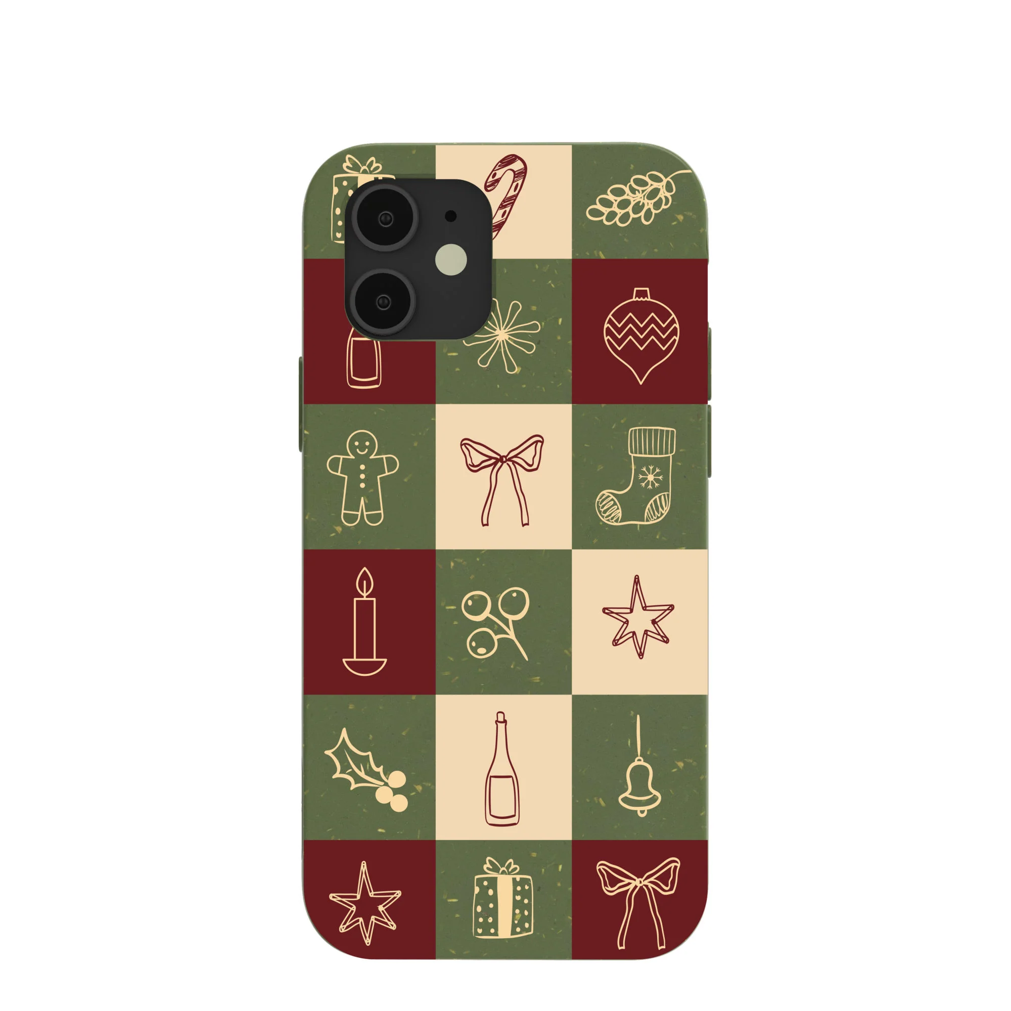 Forest Floor Holiday Squares iPhone 12/ iPhone 12 Pro Case