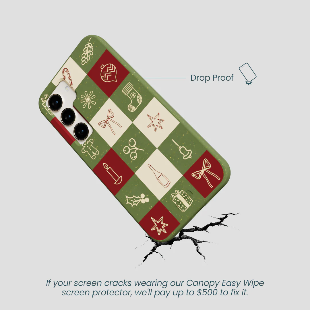 Forest Floor Holiday Squares Samsung Galaxy S23 Case - Image 5