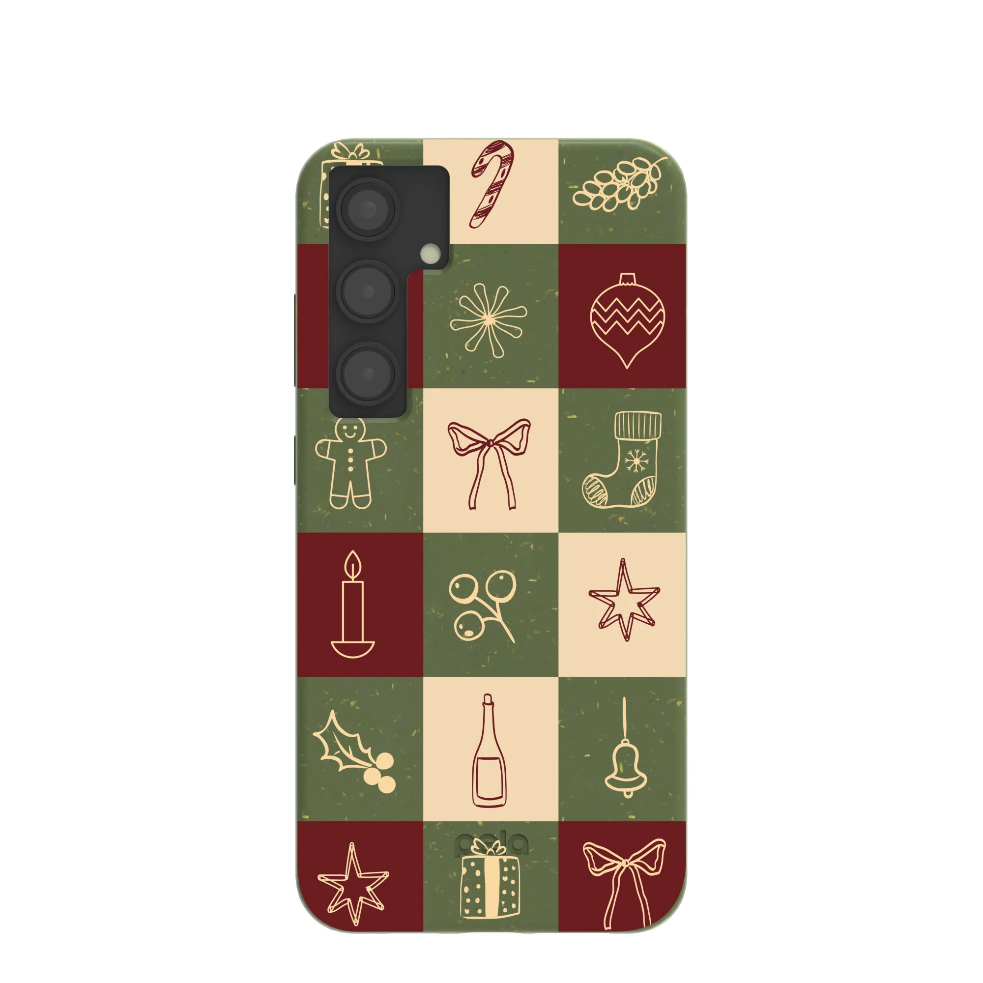 Forest Floor Holiday Squares Samsung Galaxy S24+(Plus) Case