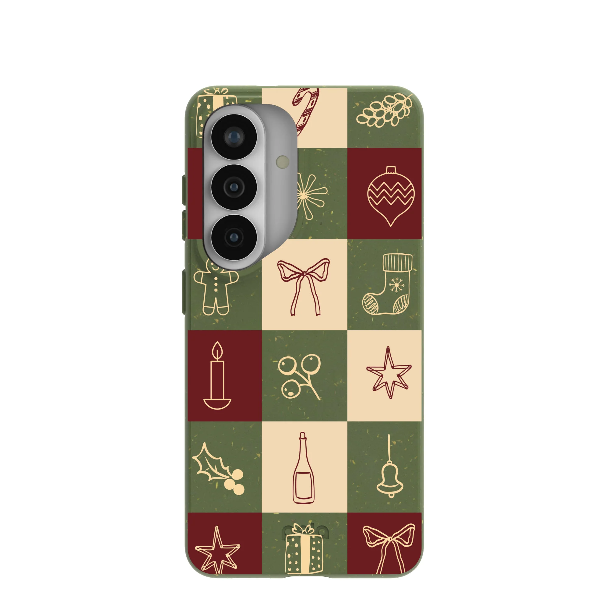 Forest Floor Holiday Squares Samsung Galaxy S26 Case