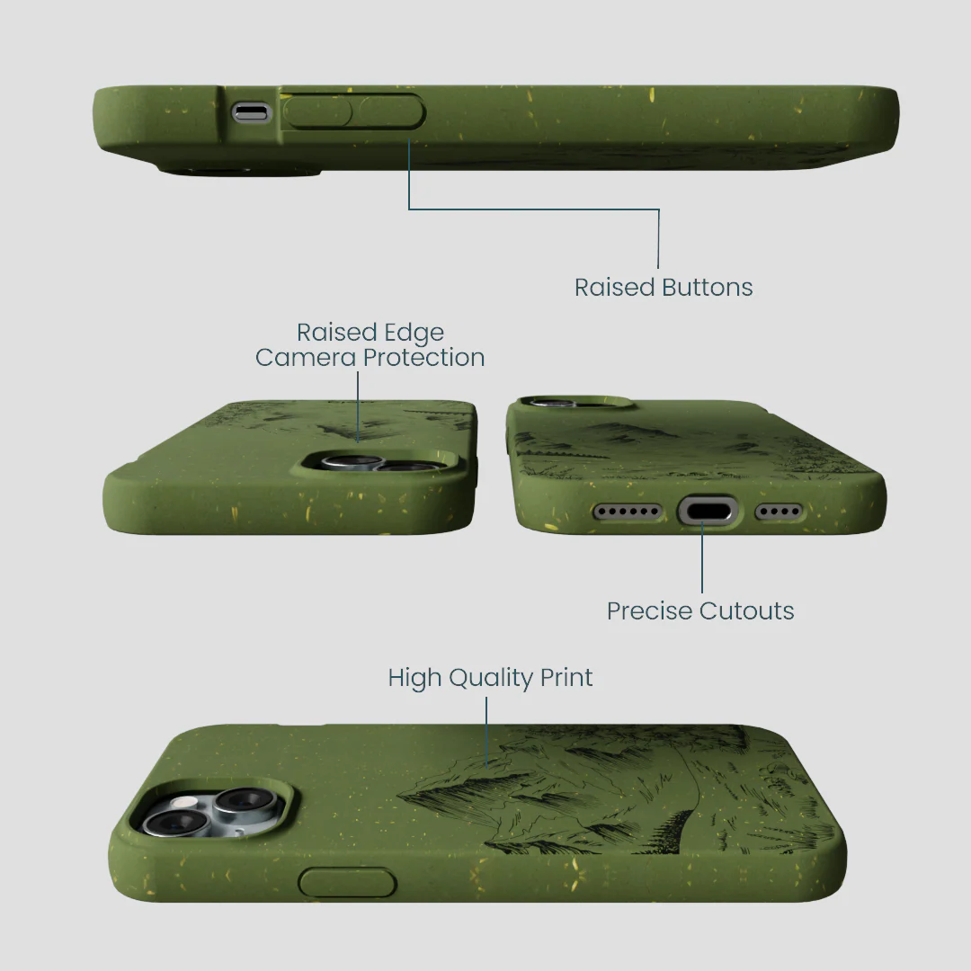 Forest Floor Line Ridge iPhone 14 Plus Case - Image 3